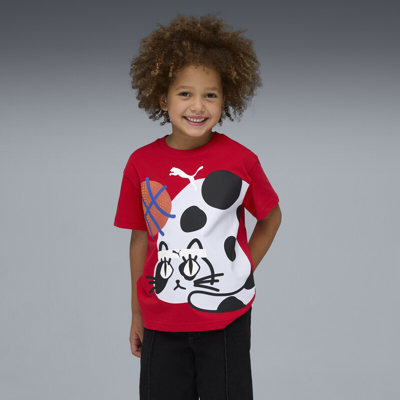PUMA Sporty Cats Kids' Relaxed Graphic Tee