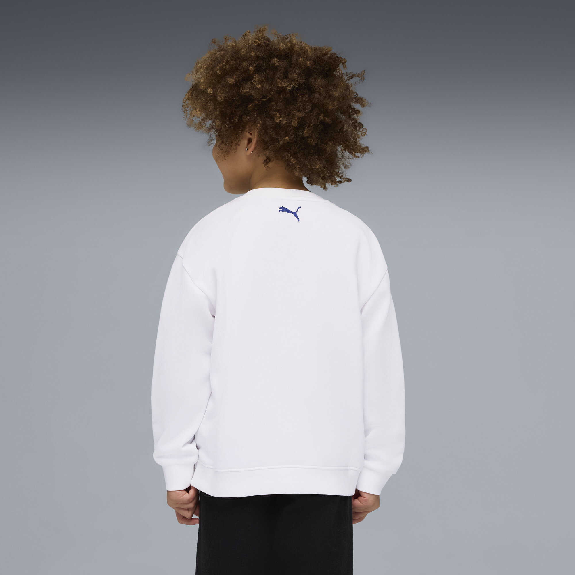 PUMA Sporty Cats relaxed sweatshirt, Wit, Maat 6-7Y thumbnail 3