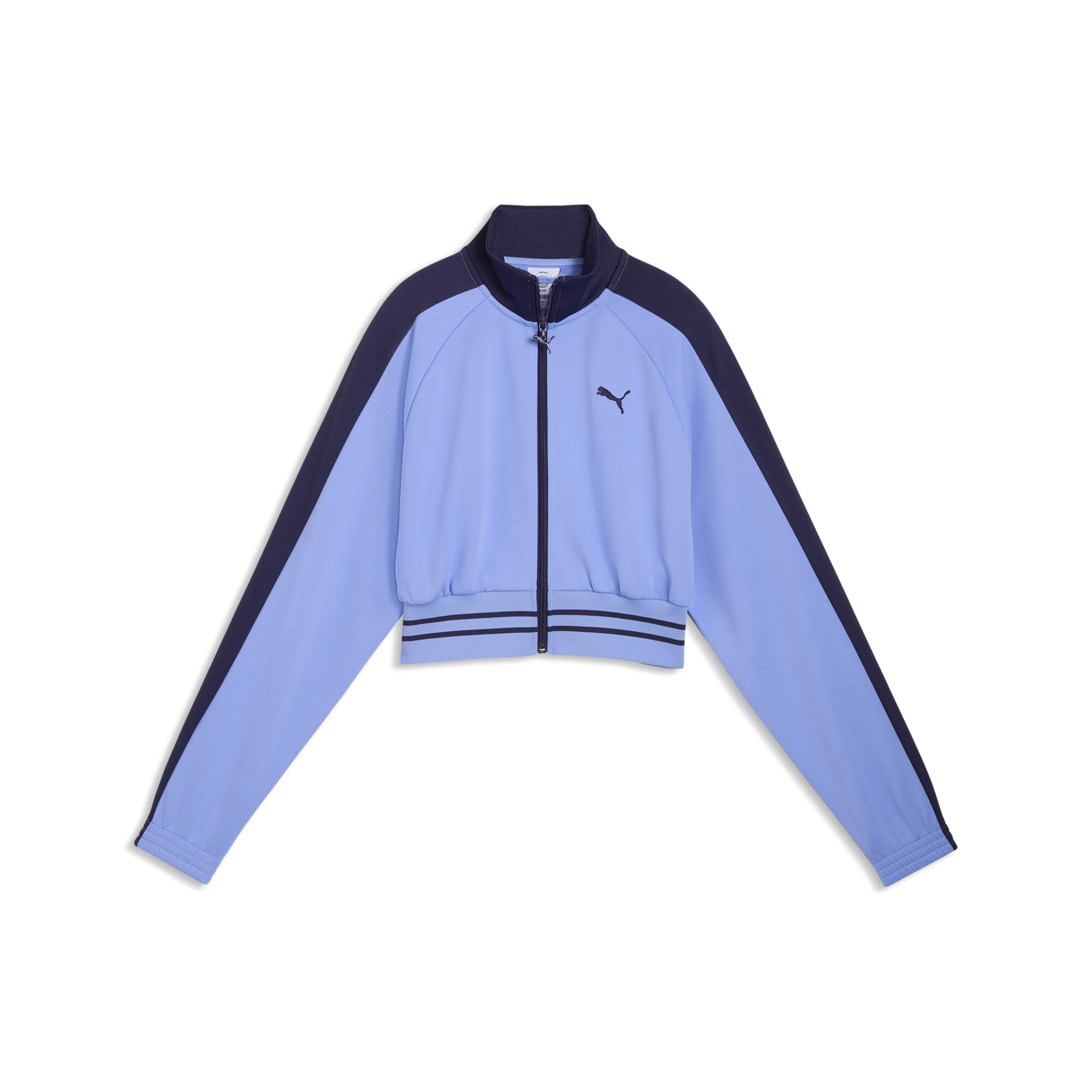 PUMA T7 relaxed cropped trainingsjack voor Dames, Maat M thumbnail 3