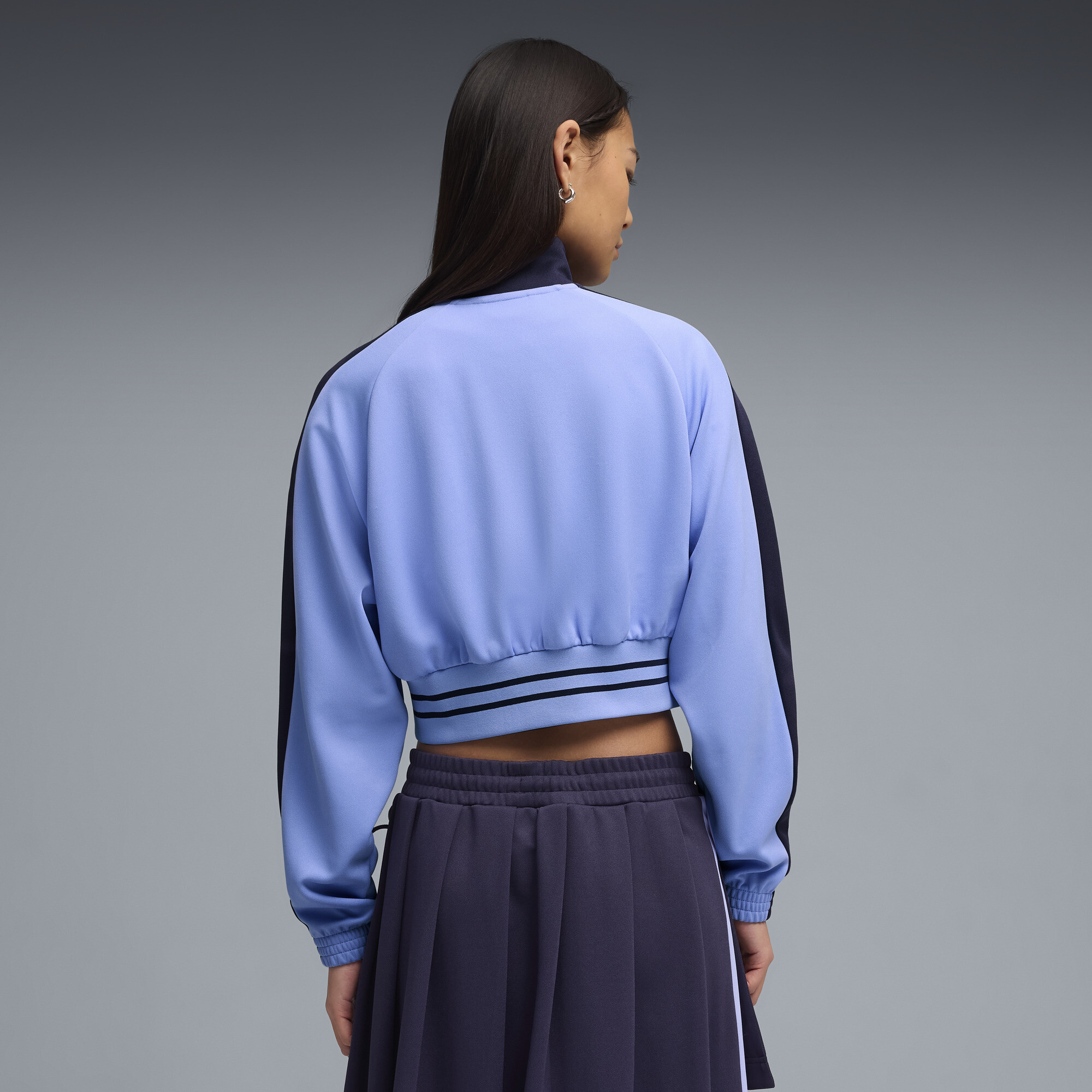 PUMA T7 relaxed cropped trainingsjack voor Dames, Maat M thumbnail 5