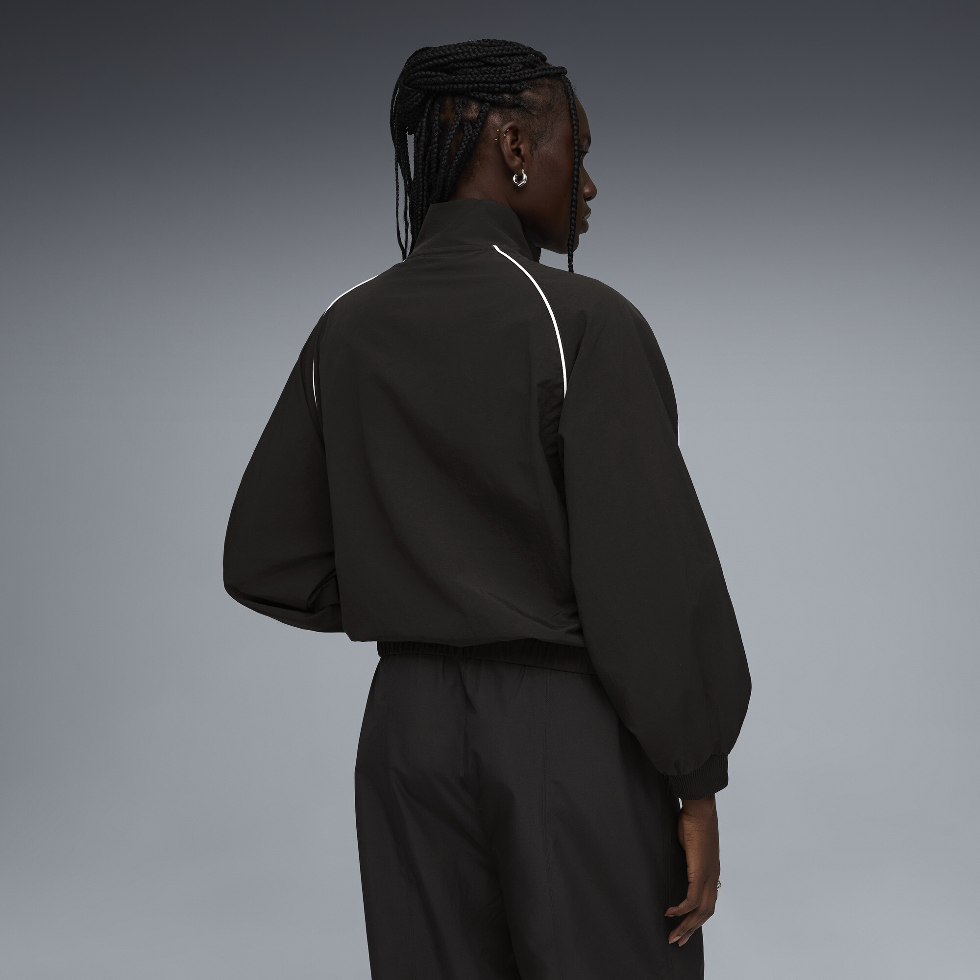 PUMA T7 ballonjasje voor Dames, Zwart, Maat L thumbnail 5