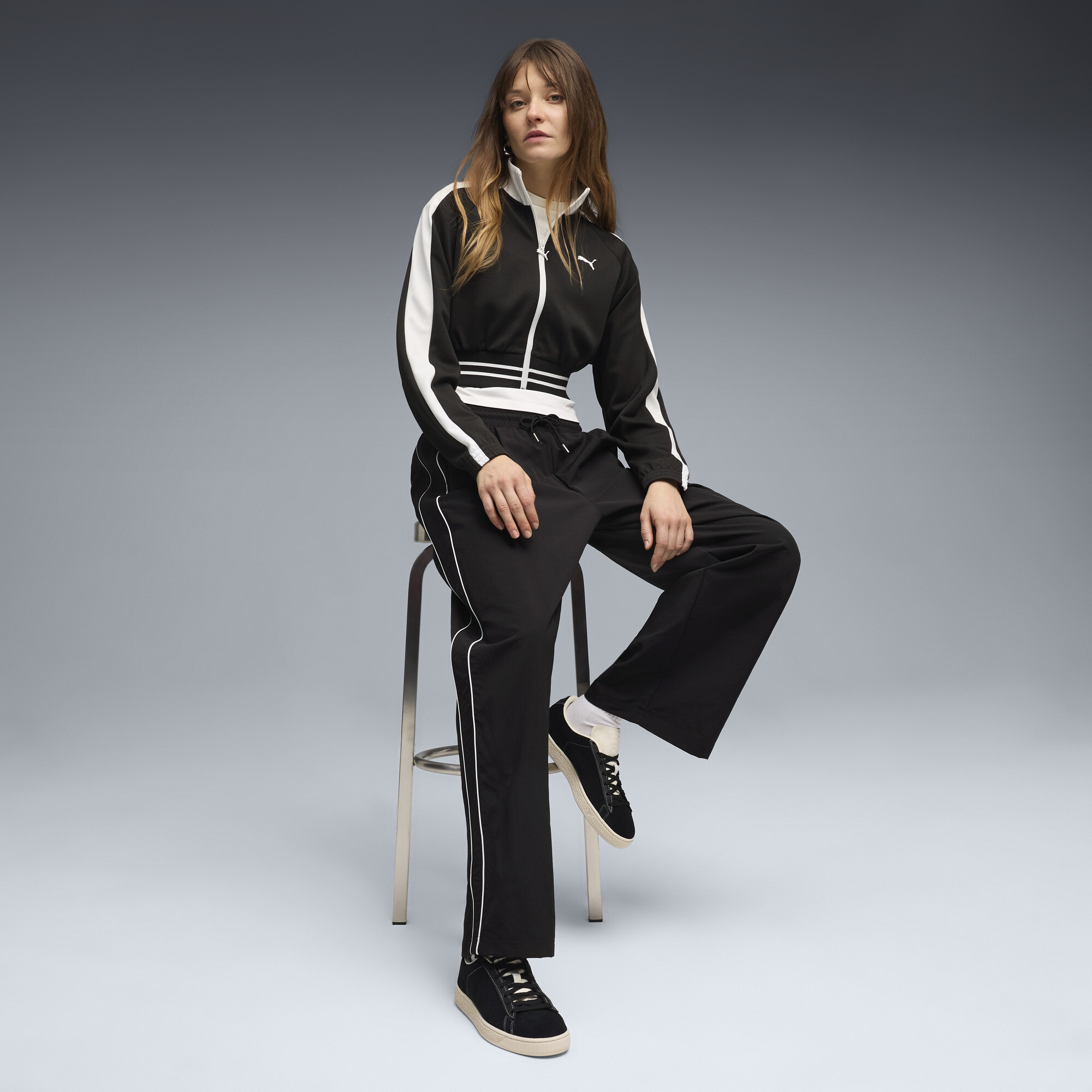 PUMA T7 trainingsbroek voor Dames, Zwart, Maat L thumbnail 4