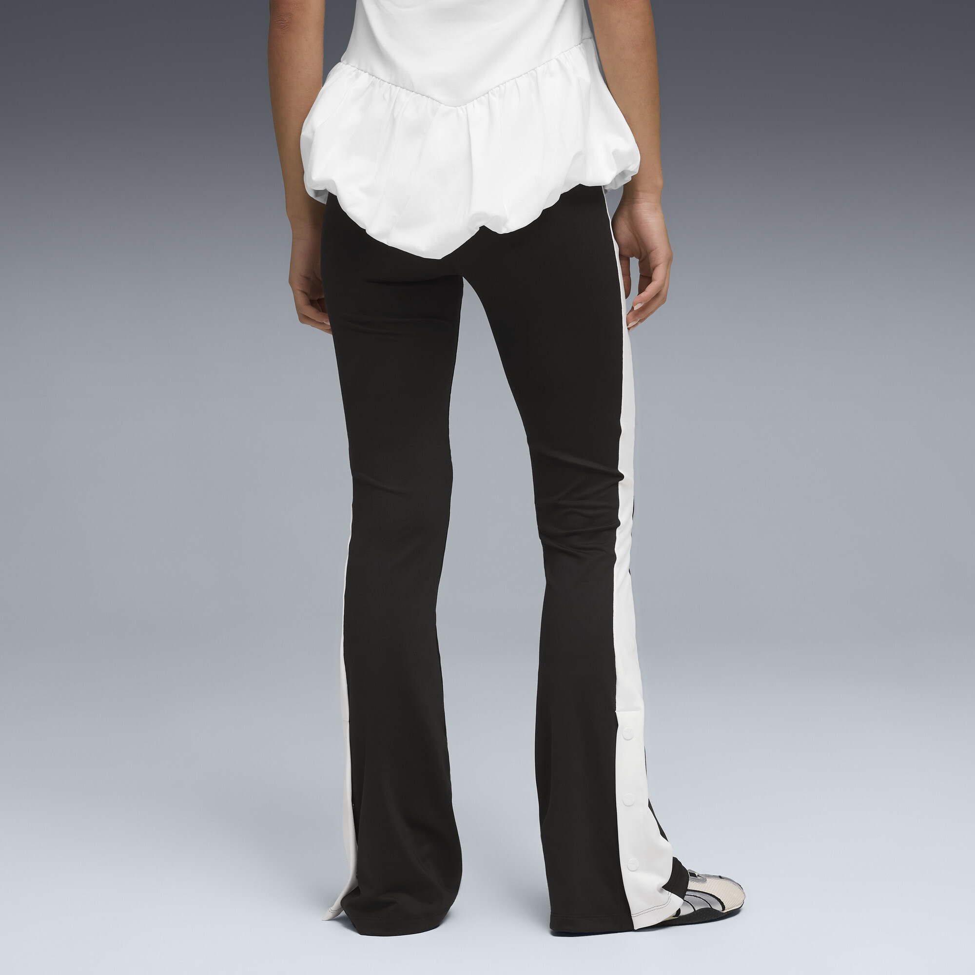 PUMA T7 legging met uitlopende pijpen voor Dames, Zwart, Maat XS thumbnail 5