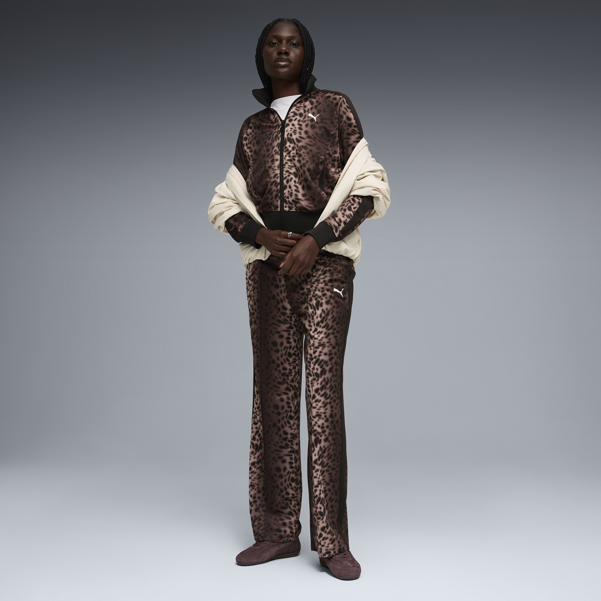 PUMA T7 Leo Luxe trainingsbroek voor Dames, Zwart, Maat L thumbnail 4