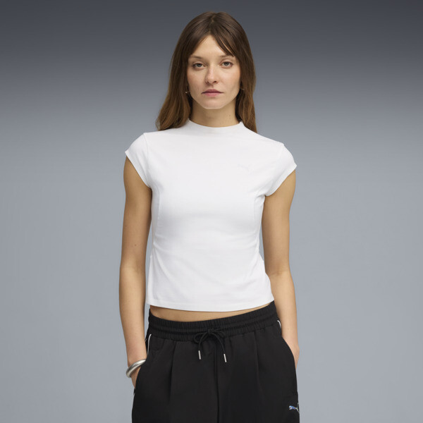 Remera PUMATECH SENSE dryCELL para Mujer En Blanco