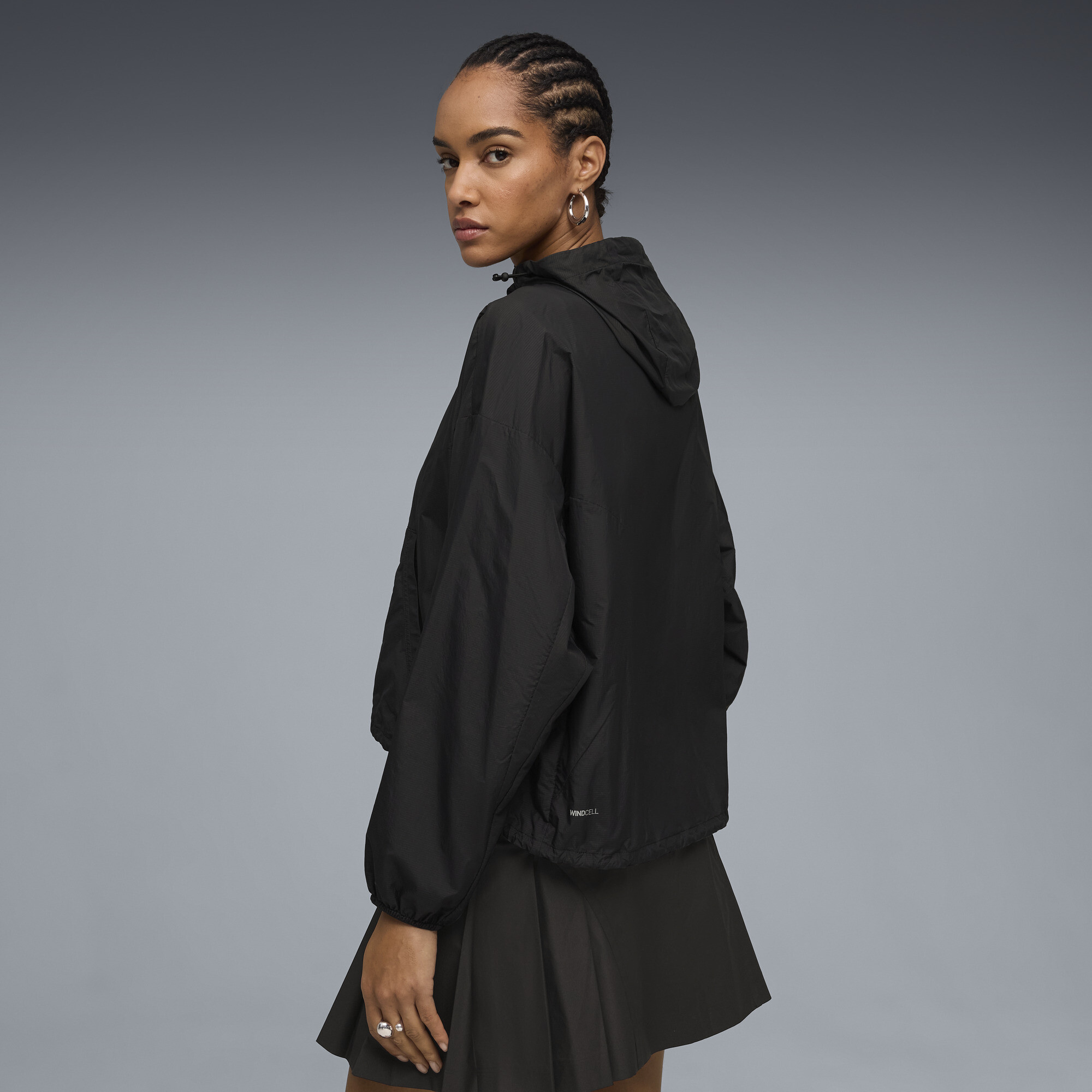 PUMATECH Sense oversized windjack voor Dames, Zwart, Maat L thumbnail 5