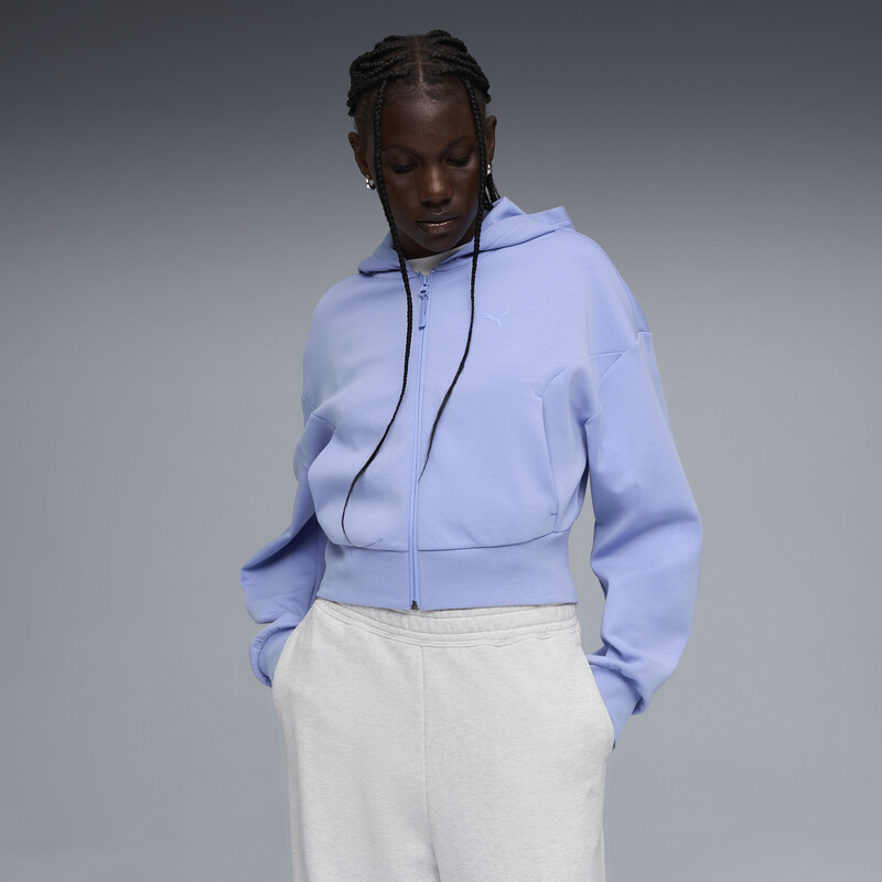 PUMA TECH SENSE Full-Zip Crop Hoodie