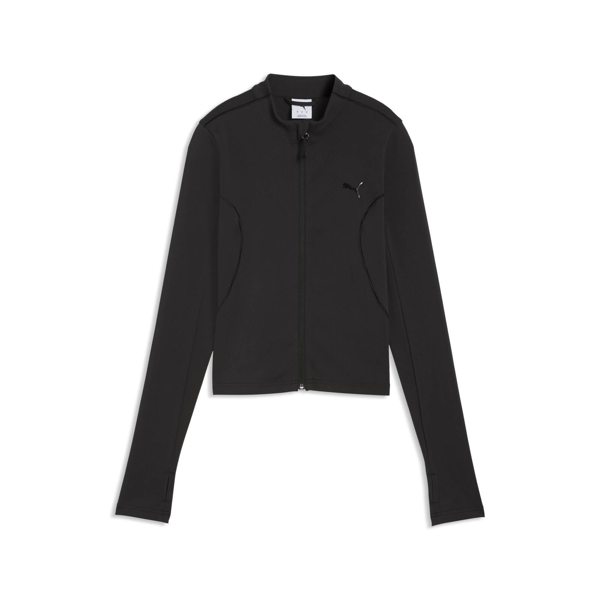 PUMATECH SENSE Slim trainingsjack voor Dames, Zwart, Maat M