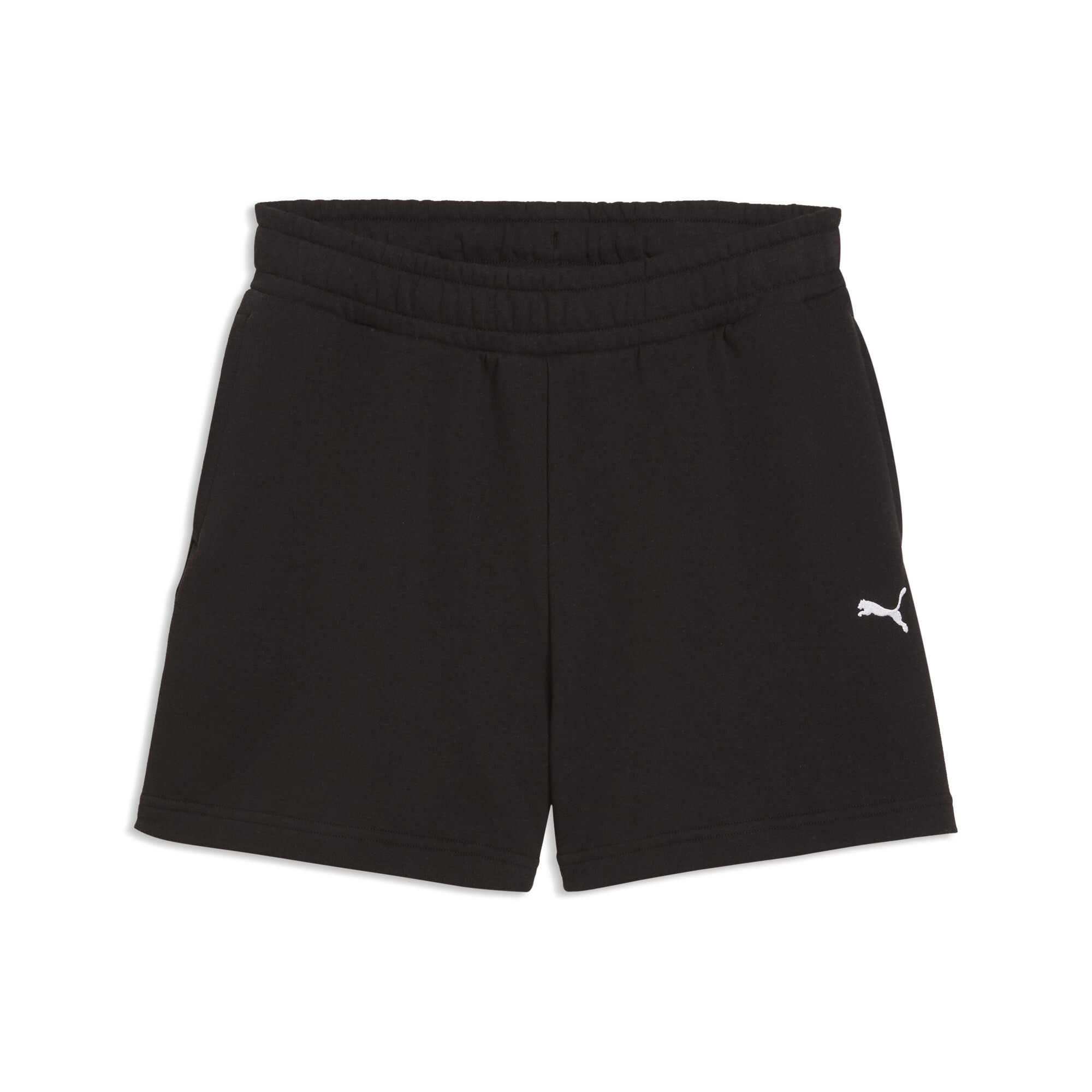 PUMA Wardrobe Essentials relaxte short voor Dames, Zwart, Maat XL
