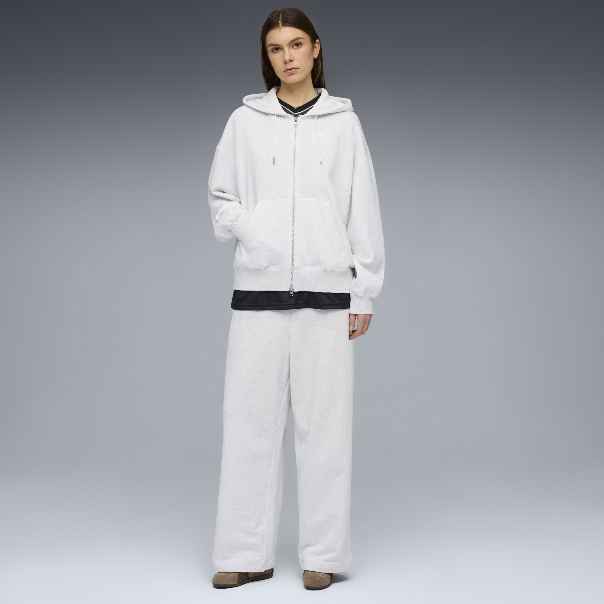 PUMA Peach Touch slobberige sweatpants voor Dames, Wit, Maat XS thumbnail 2