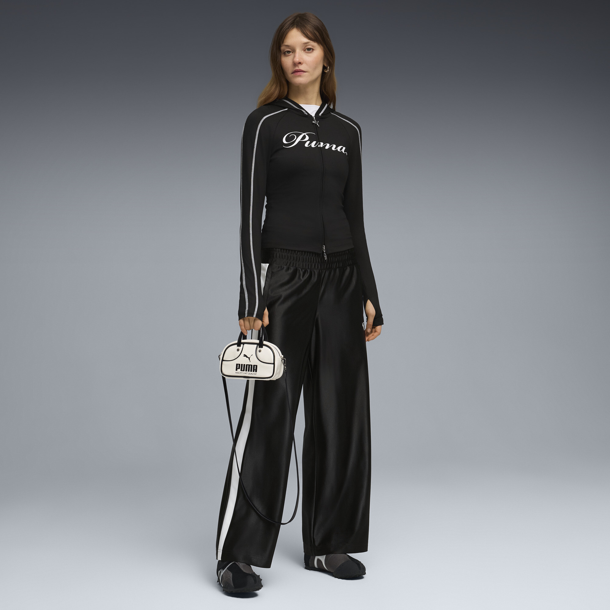 FUTURE.PUMA.ARCHIVE T7 Women's Pants in Black, Size L