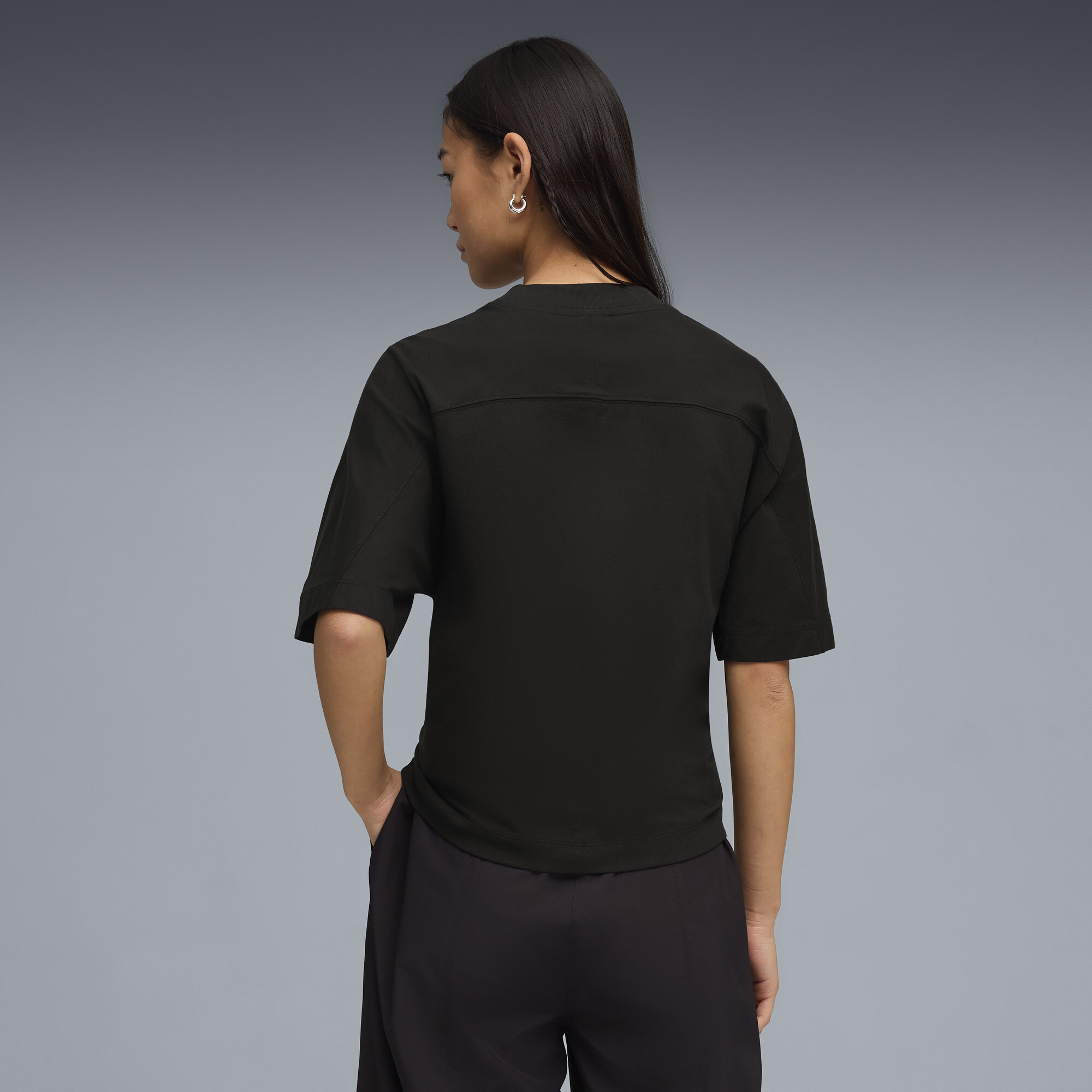 PUMA Dare To T-shirt met nauwsluitende taille voor Dames, Zwart, Maat XL thumbnail 5