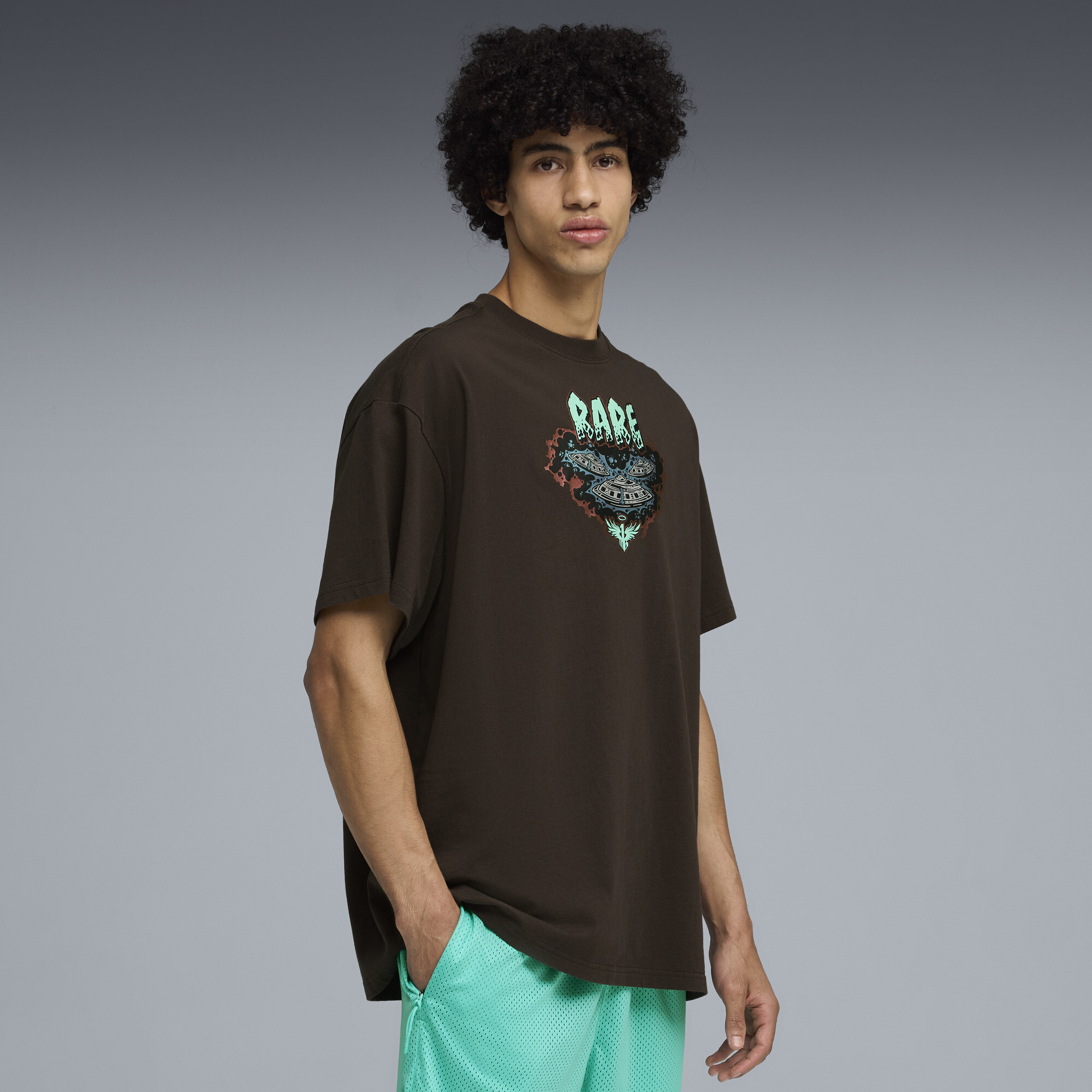 Polera oversize Melo World I para hombre