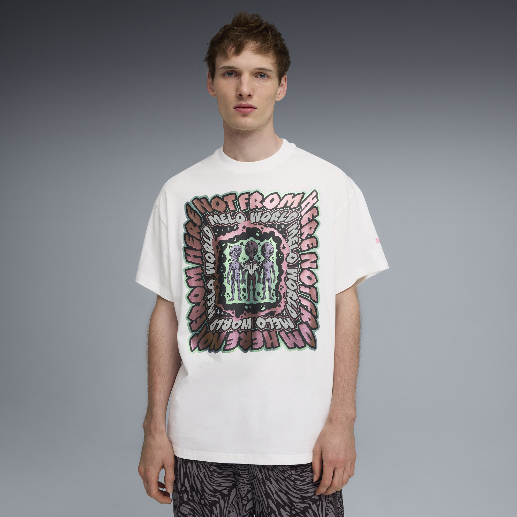 Polera oversize Melo World II para hombre