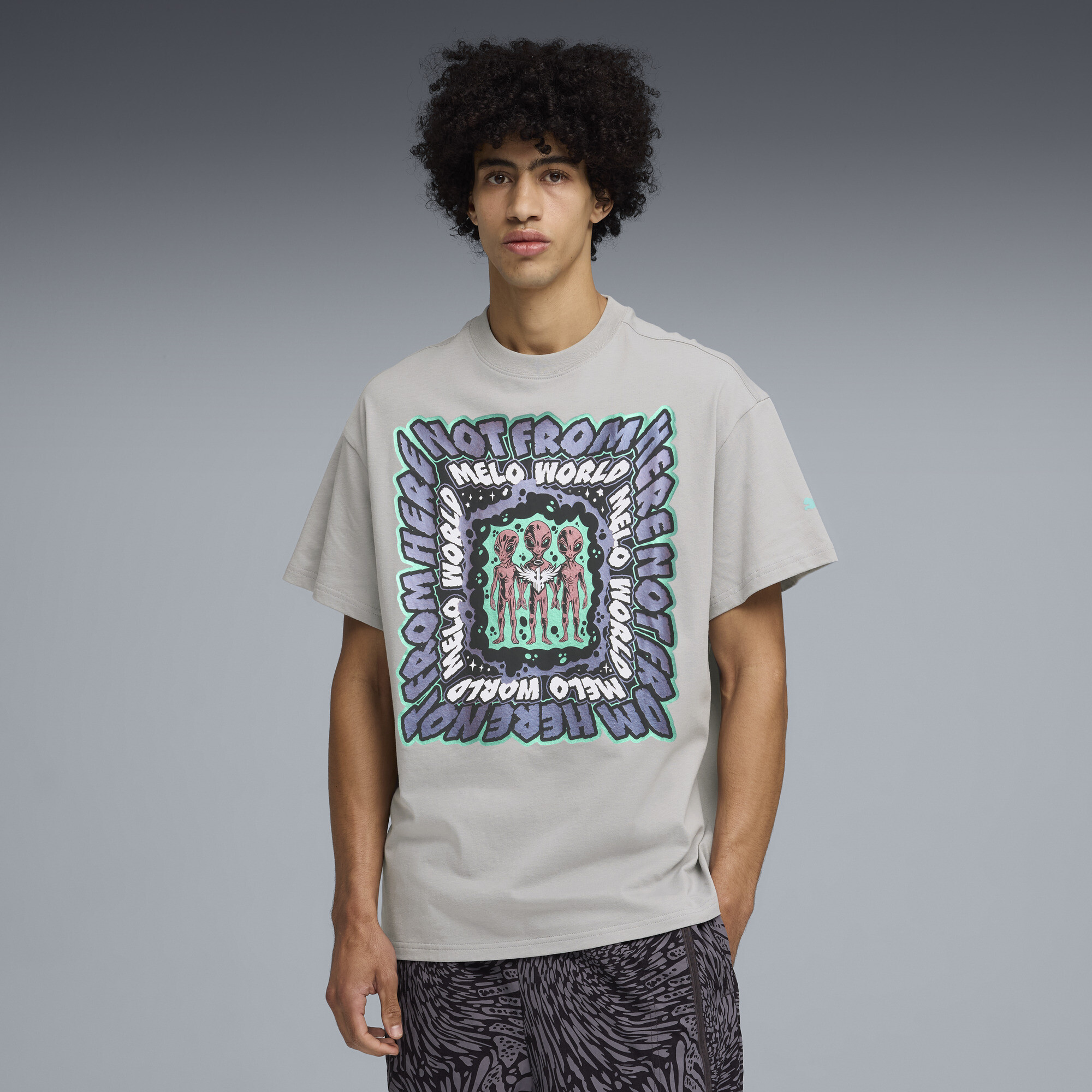 Polera oversize Melo World II para hombre