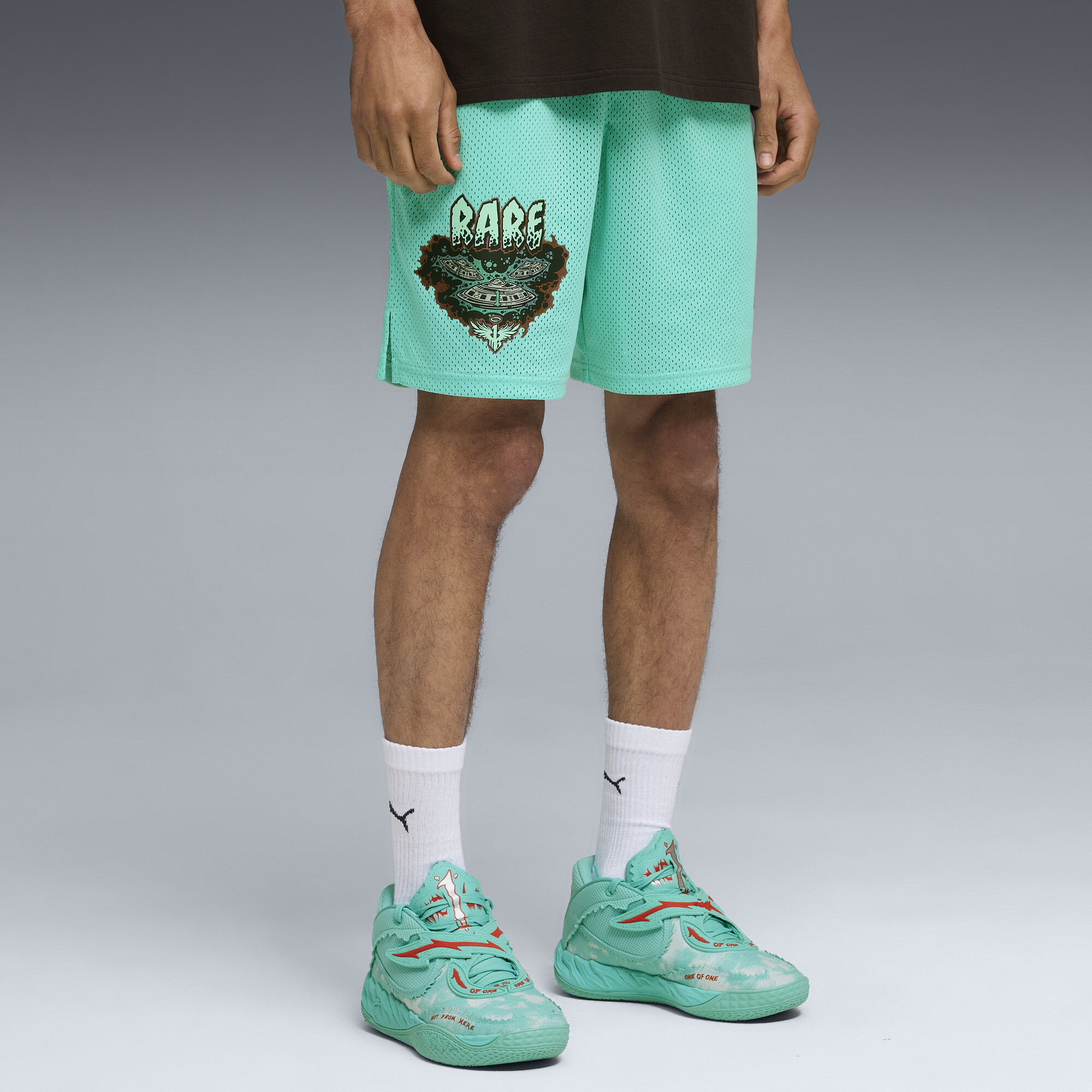 Shorts de basket oversize Melo World para hombre