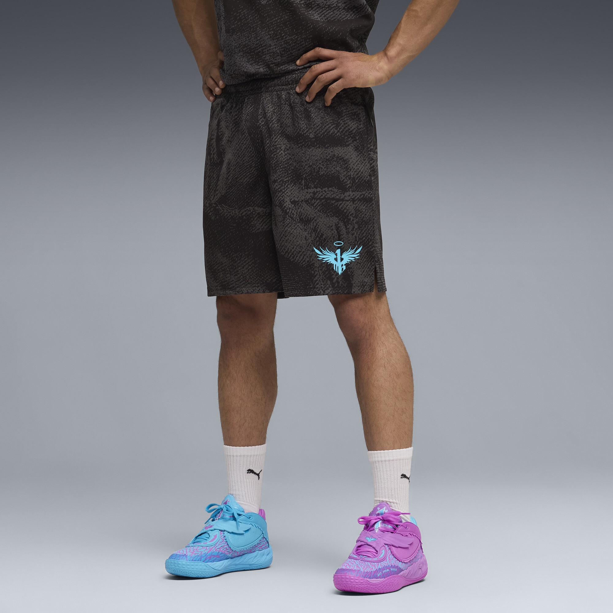 PUMA Short en maille 7"Melo x Hive Homme Vêtements