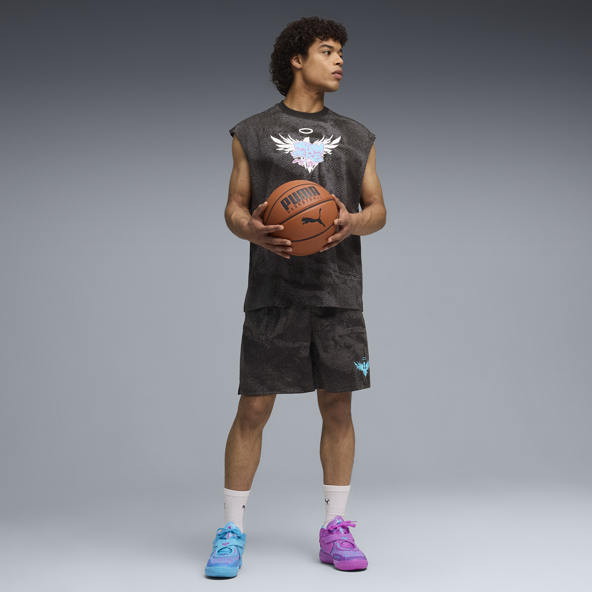 PUMA Melo x Hive gebreide short voor Heren, Zwart, Maat XS thumbnail 4