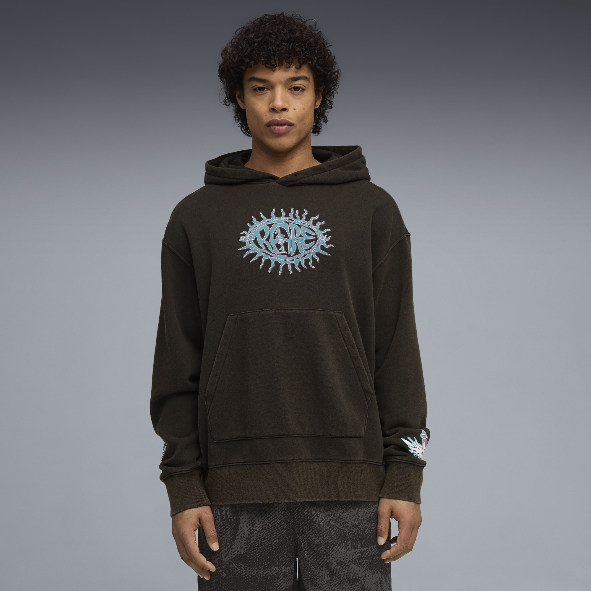 PUMA Hoodie décontracté Melo x Hive Homme Vêtements
