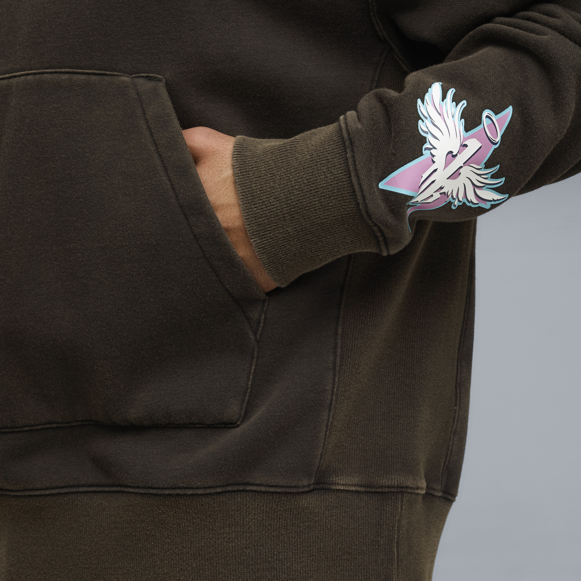 PUMA Melo x Hive relaxte hoodie voor Heren, Zwart, Maat XXL thumbnail 4