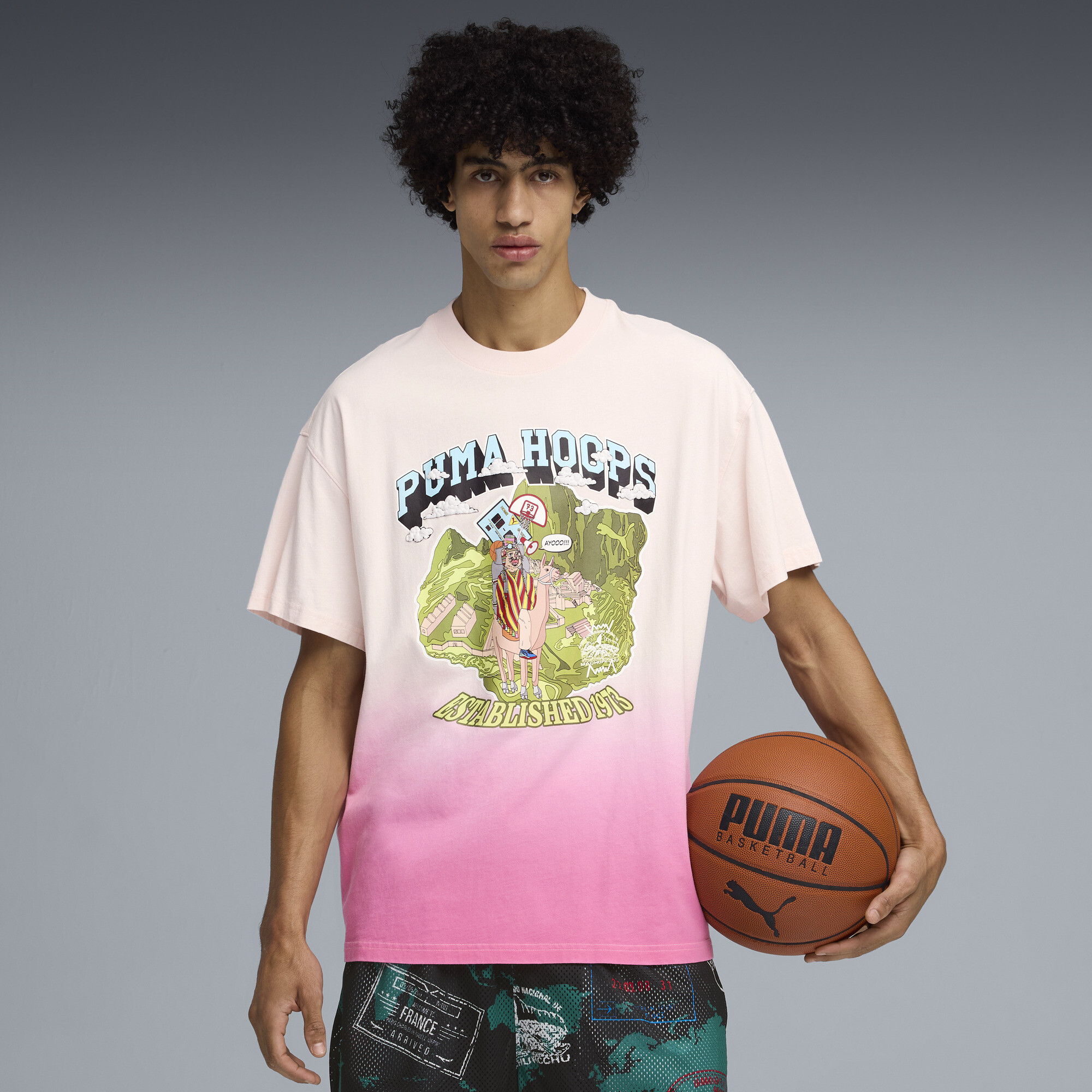 Футболка ATW Dylan II Oversized Basketball Tee Men | Цвет: Розовый