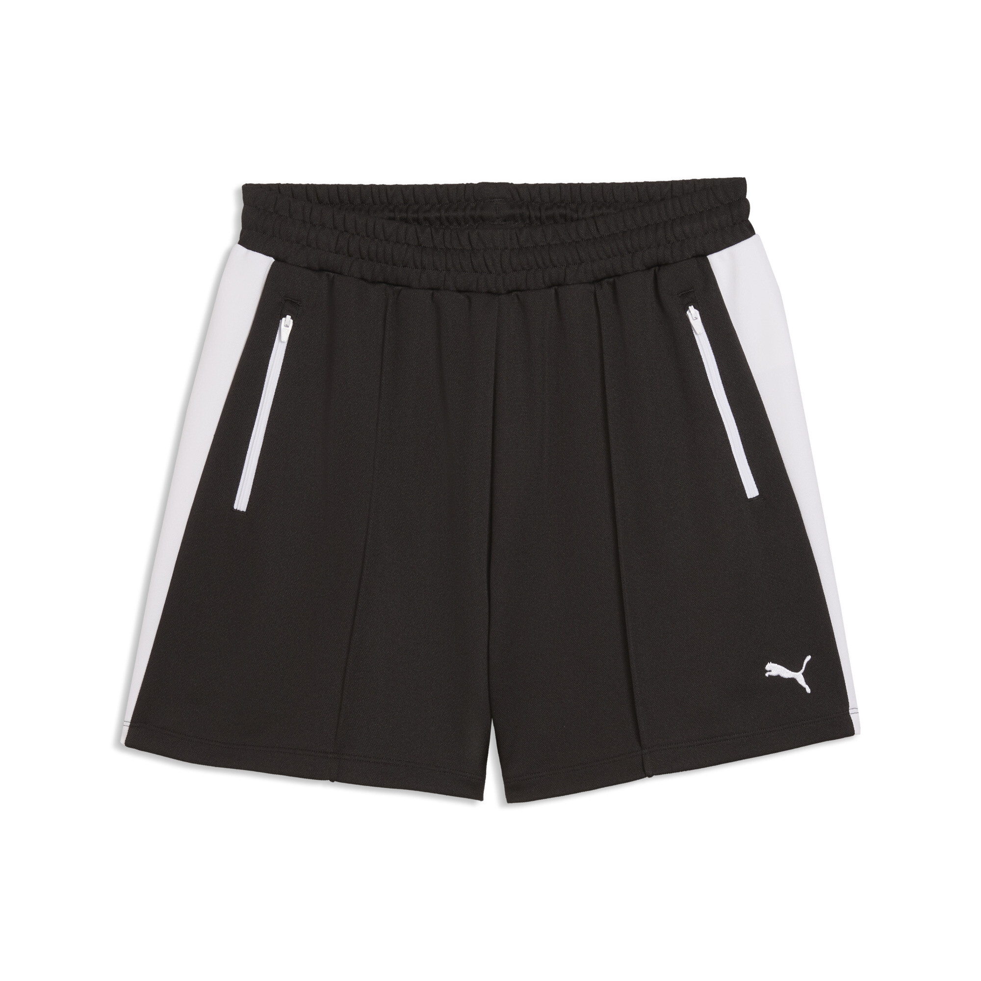 PUMA T7 Pintuck 4"short voor Dames, Zwart, Maat L thumbnail 3