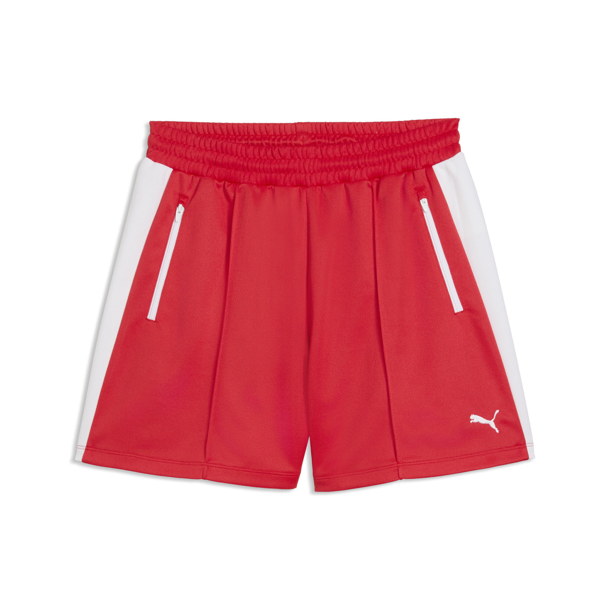 PUMA T7 Pintuck 4"short voor Dames, Rood, Maat XS thumbnail 3