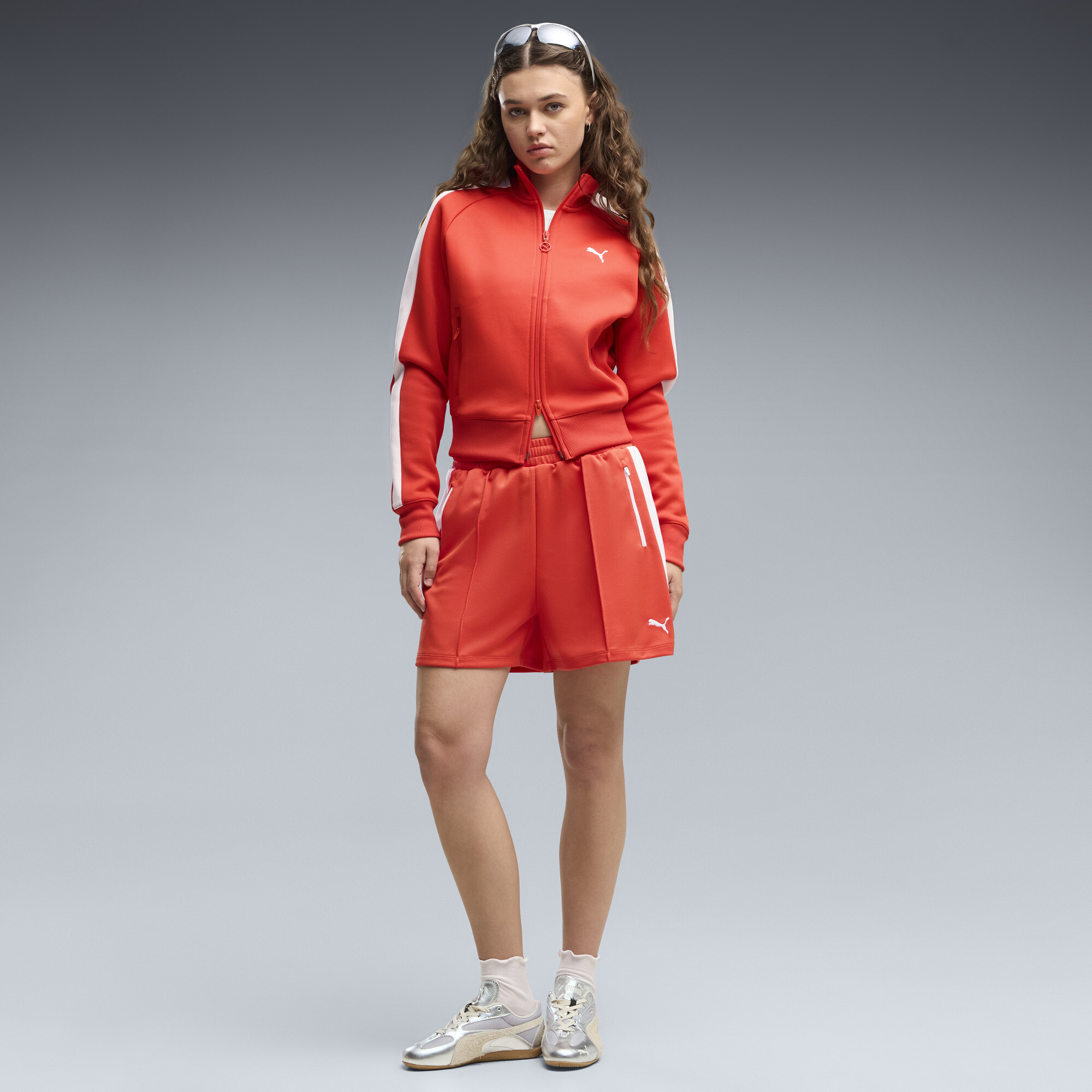 PUMA Short nervures 10 cm T7 Femme Vtements Rouge L 35 €