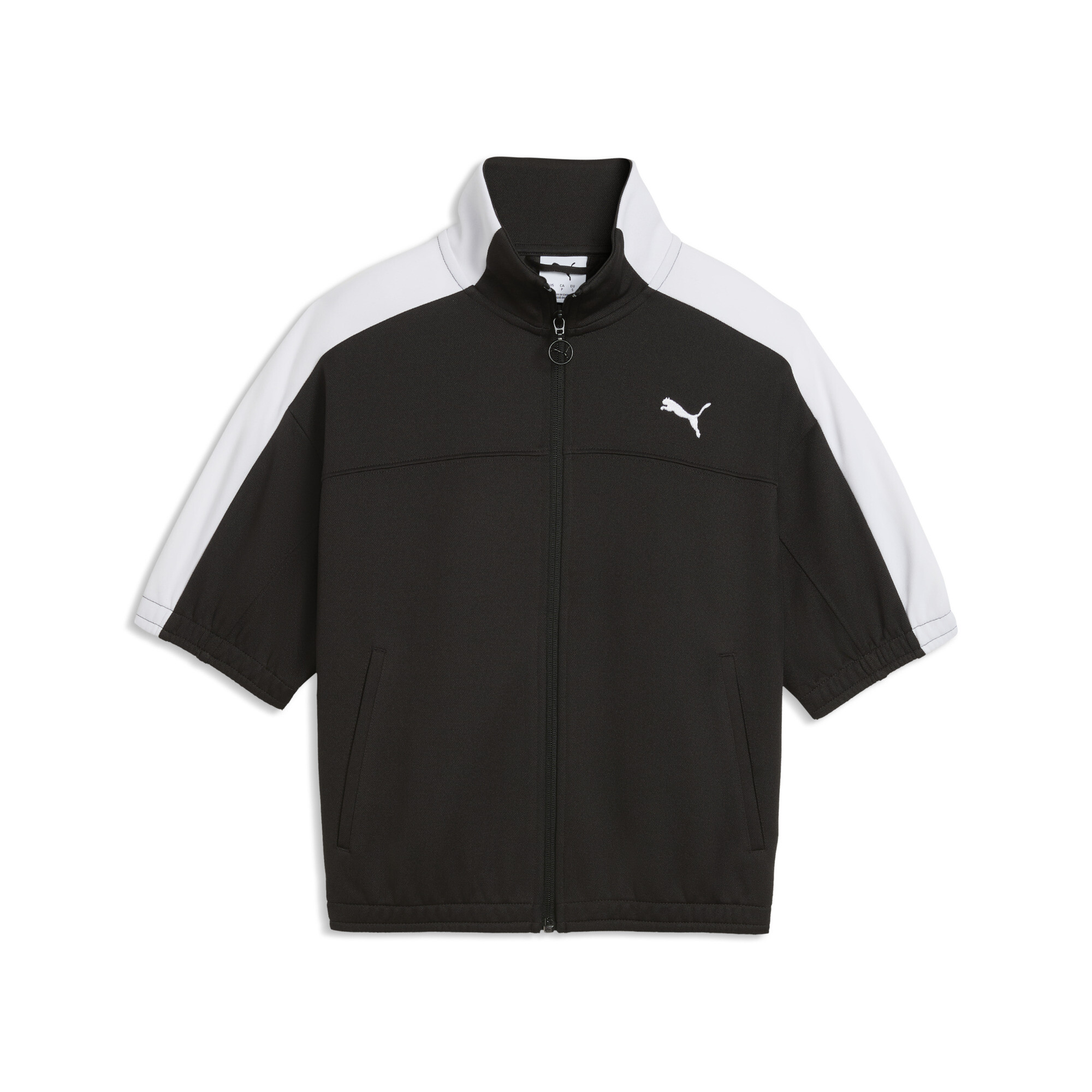 PUMA T7 trainingsjack met doorlopende rits voor Dames, Zwart, Maat L thumbnail 3