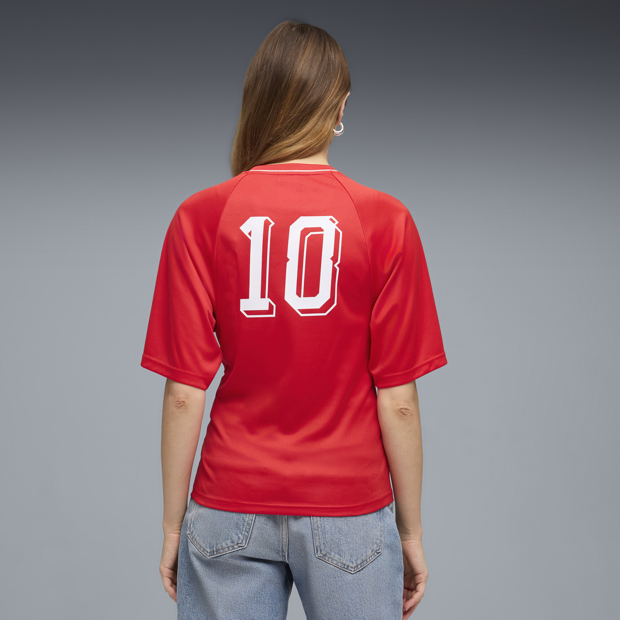 FUTURE.PUMA.ARCHIVE slim-fit voetbalshirt voor Dames, Rood, Maat XL thumbnail 3
