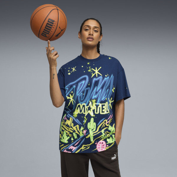Playera PUMA de Básquet Most Wanted IIi en Talle Grande Azul Jewel