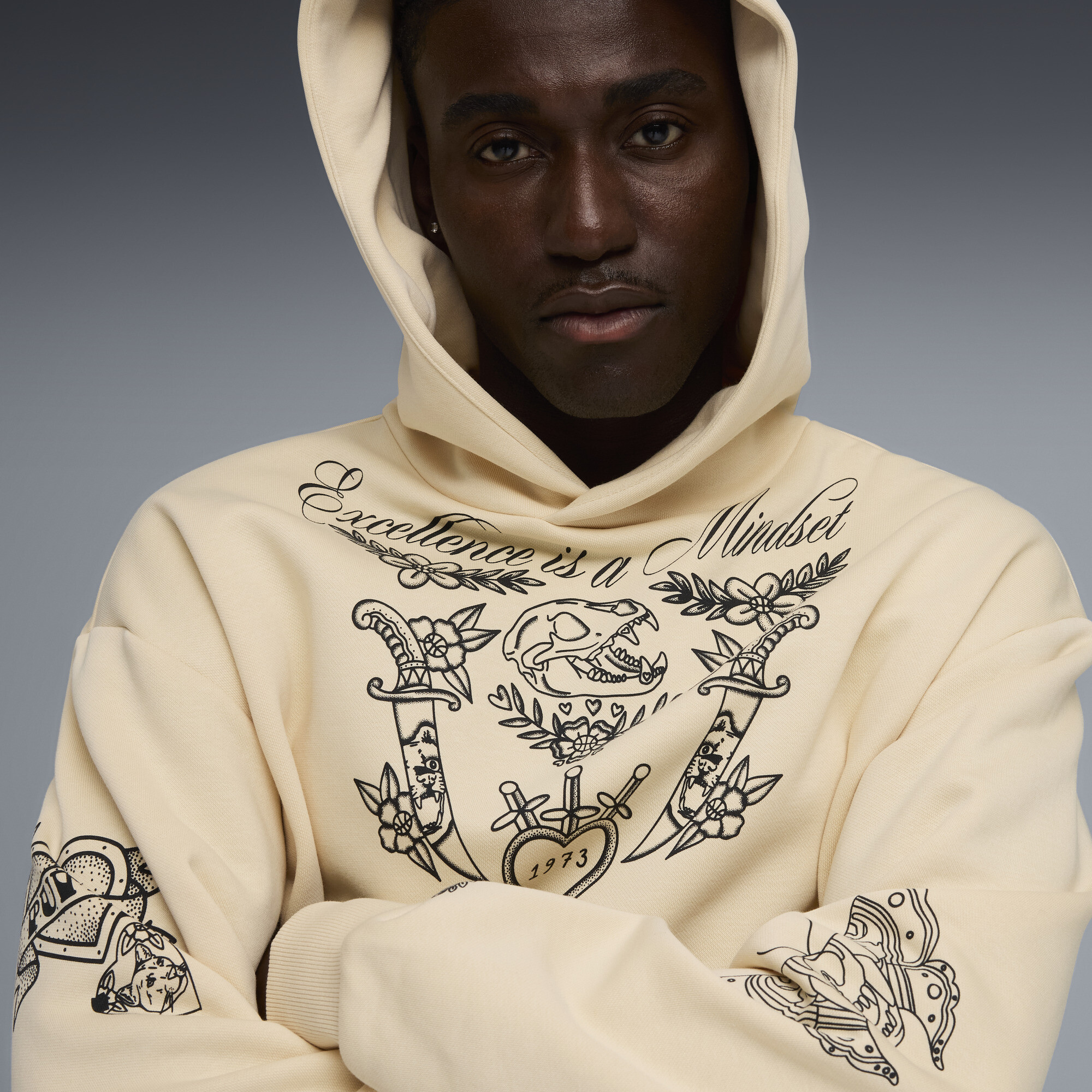 PUMA Swish N'Ink relaxte basketbalhoodie voor Heren, Maat XXL thumbnail 7