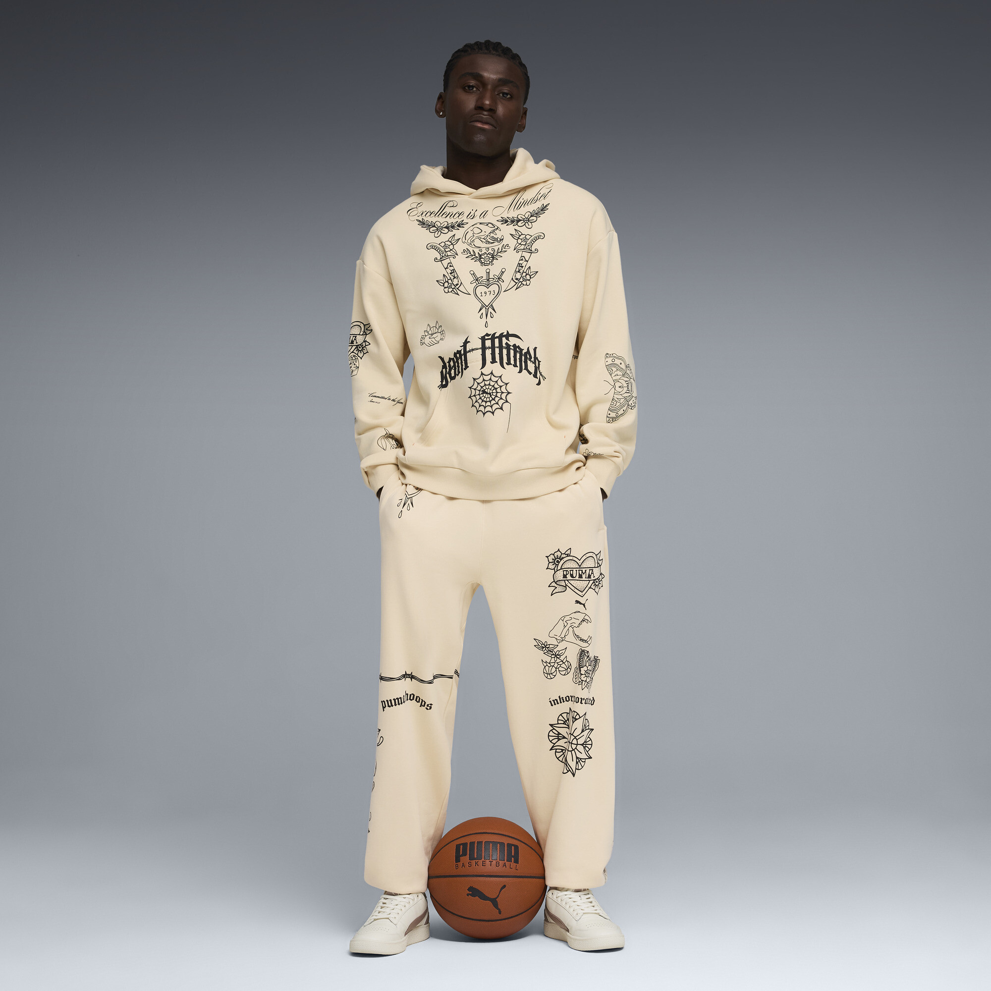 PUMA Swish N'Ink relaxte basketbalhoodie voor Heren, Maat XXL thumbnail 6