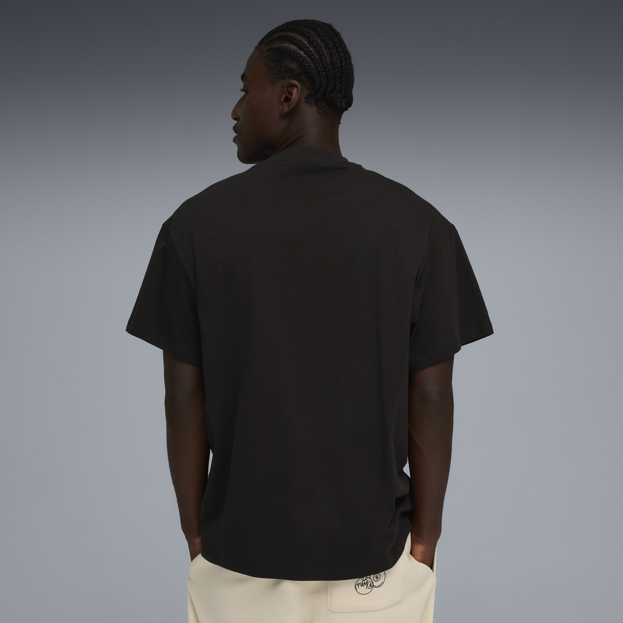 PUMA Swish N'Ink I oversized basketbal-T-shirt voor Heren, Zwart, Maat 3XL thumbnail 3