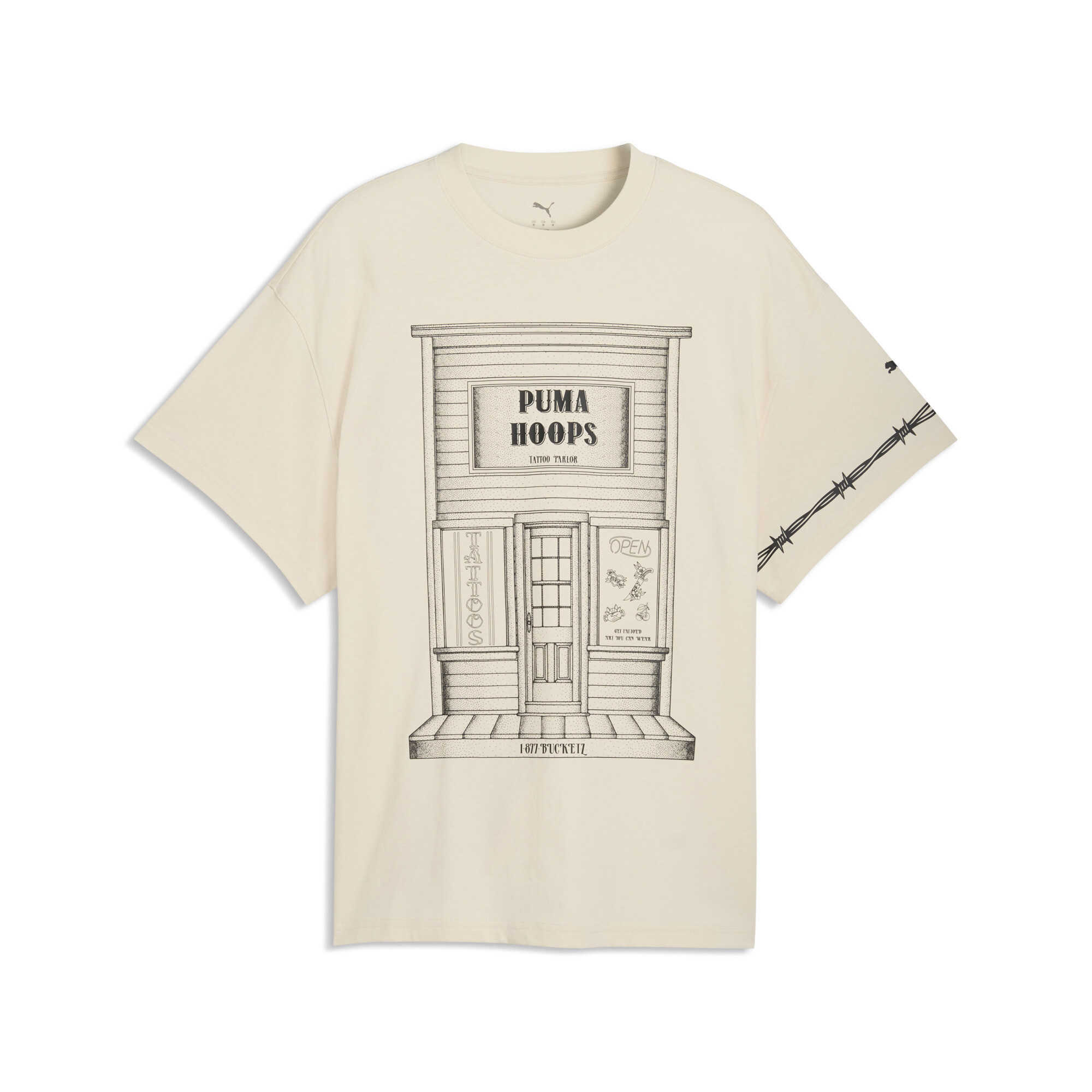 PUMA Swish N'Ink II oversized basketbal-T-shirt voor Heren, Maat XXL thumbnail 3