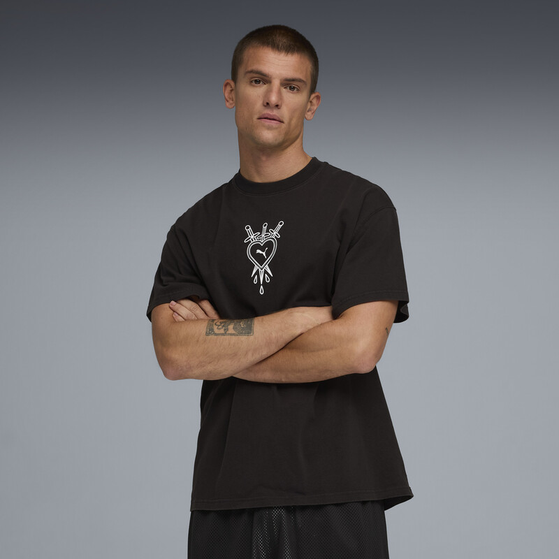 PUMA Swish N' Ink Oversized Basketball Cotton T-Shirt III