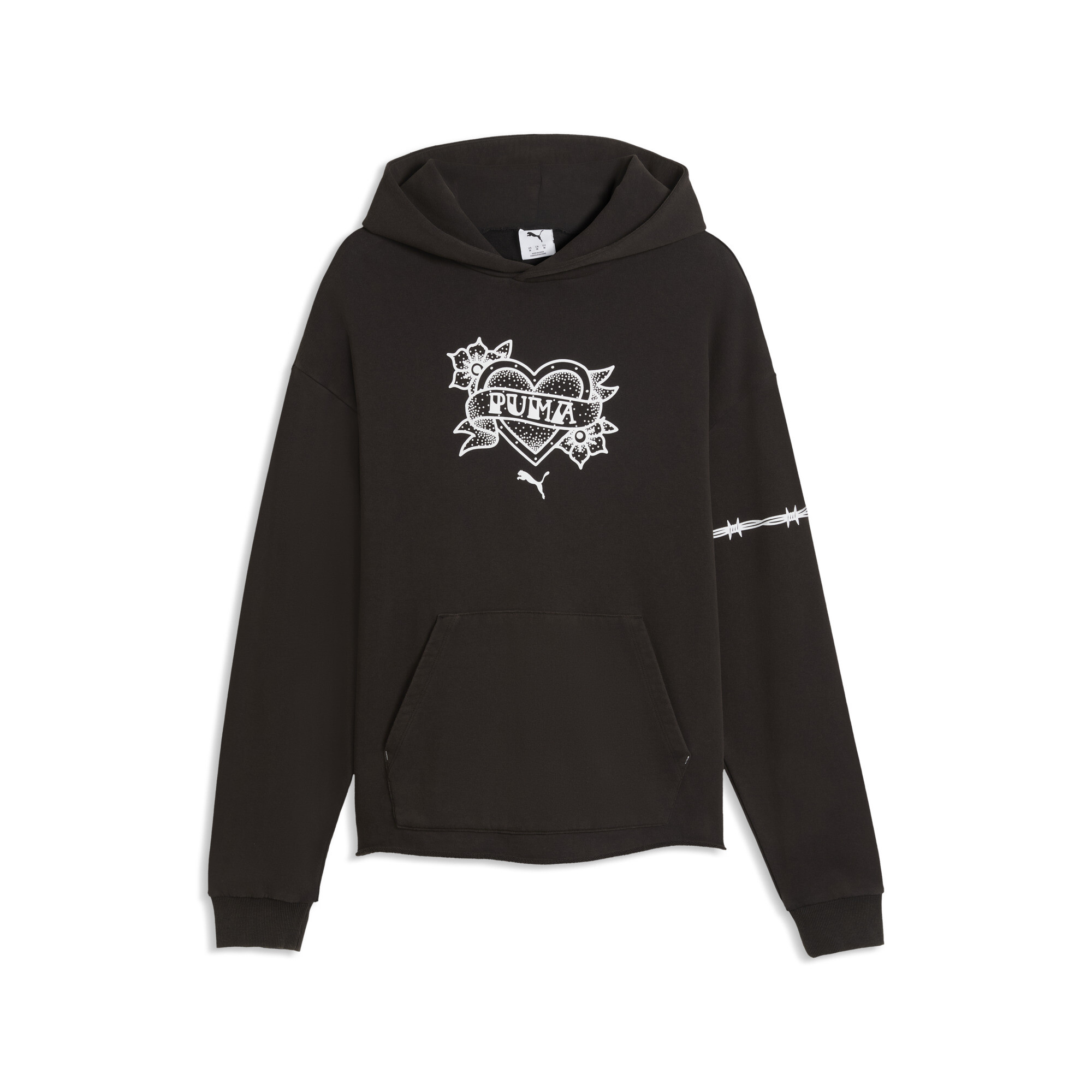 PUMA Swish N'Ink II relaxte basketbalhoodie voor Heren, Zwart, Maat XL thumbnail 3