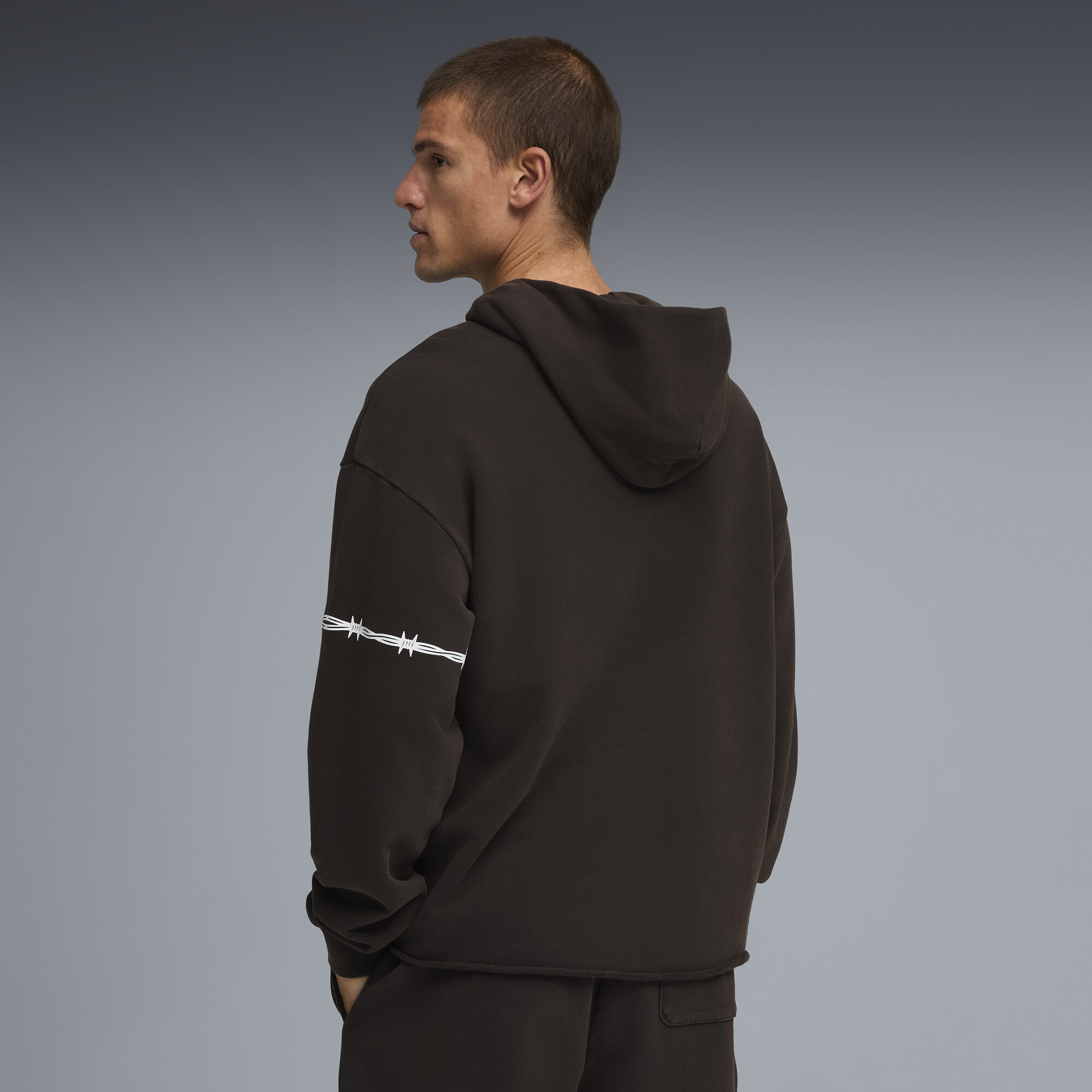 PUMA Swish N'Ink II relaxte basketbalhoodie voor Heren, Zwart, Maat XL thumbnail 5