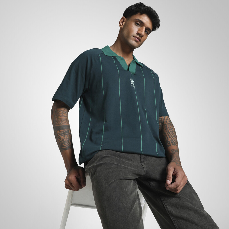 

Men's PUMA X RCB Relaxed Fit Striper Polo