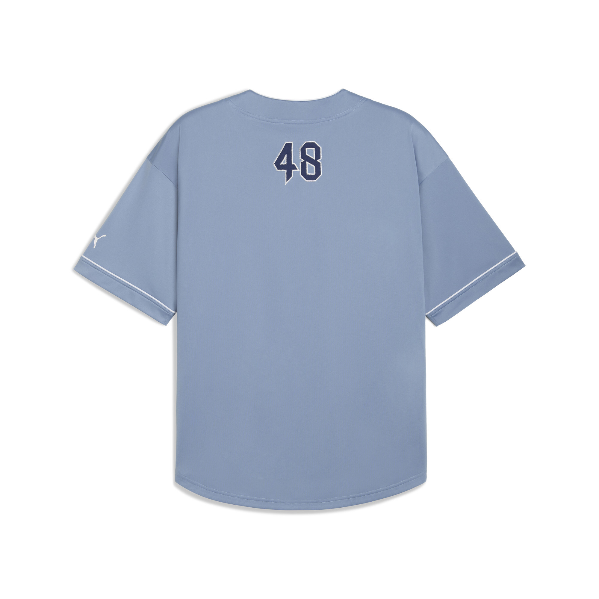 PUMA Oversized basebalshirt voor Heren, Blauw, Maat XL thumbnail 2