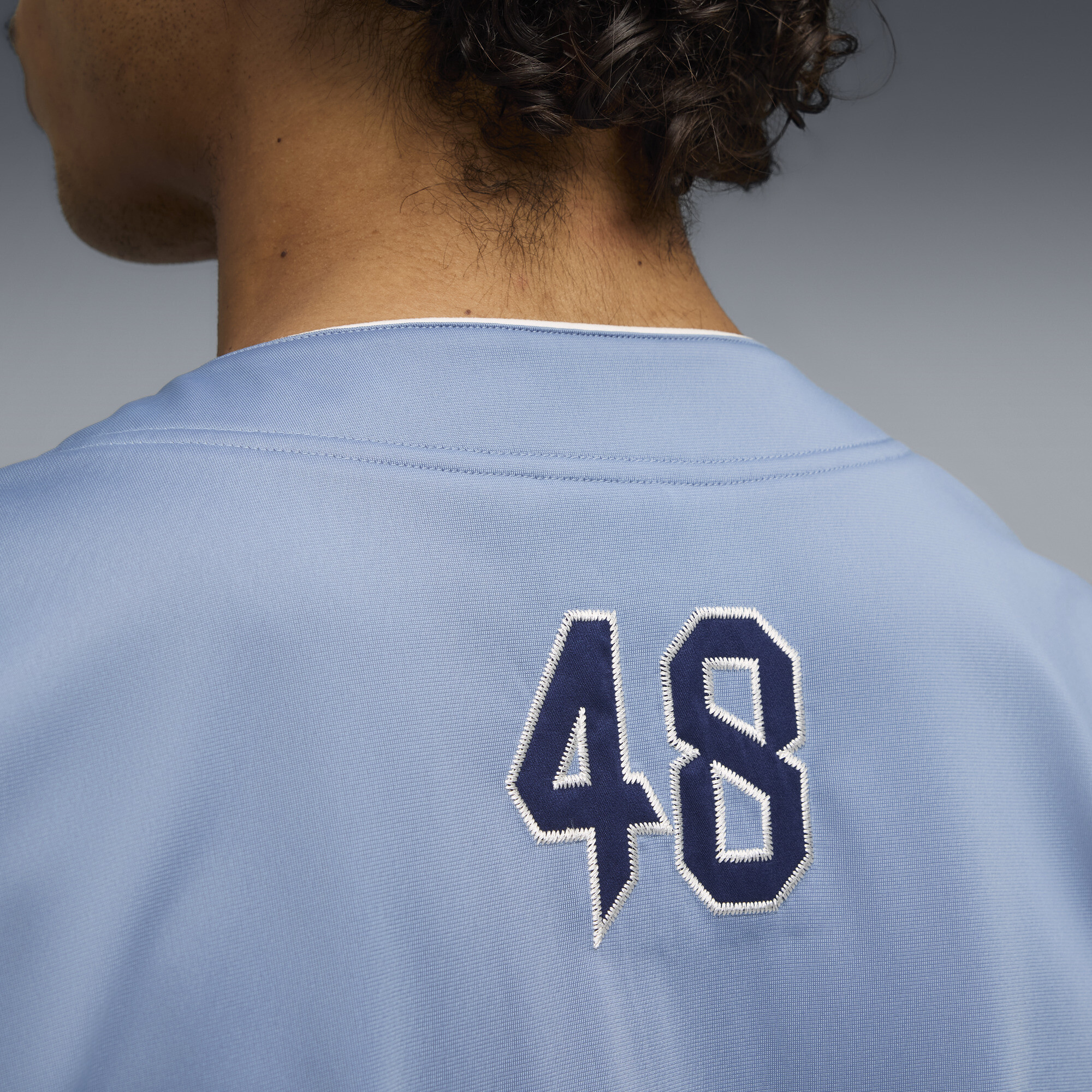 PUMA Oversized basebalshirt voor Heren, Blauw, Maat XL thumbnail 4