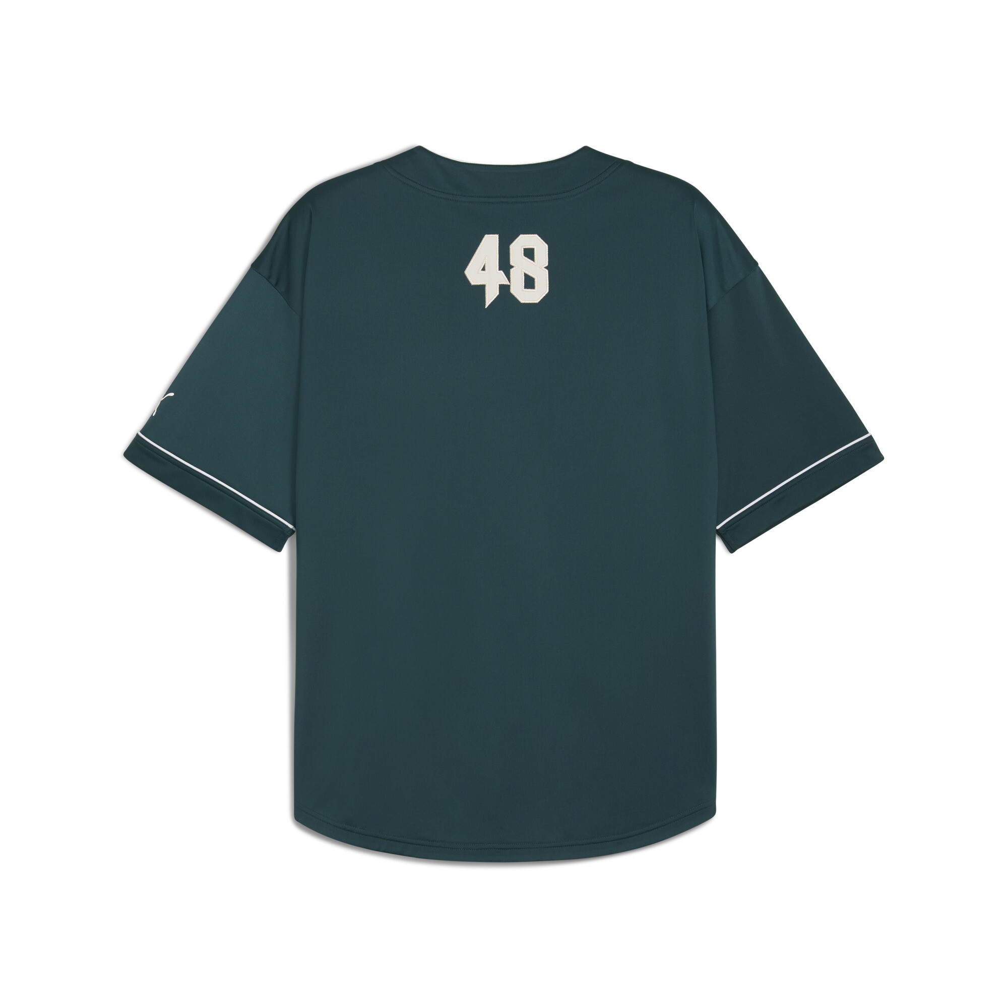 PUMA Oversized basebalshirt voor Heren, Groen, Maat L thumbnail 2