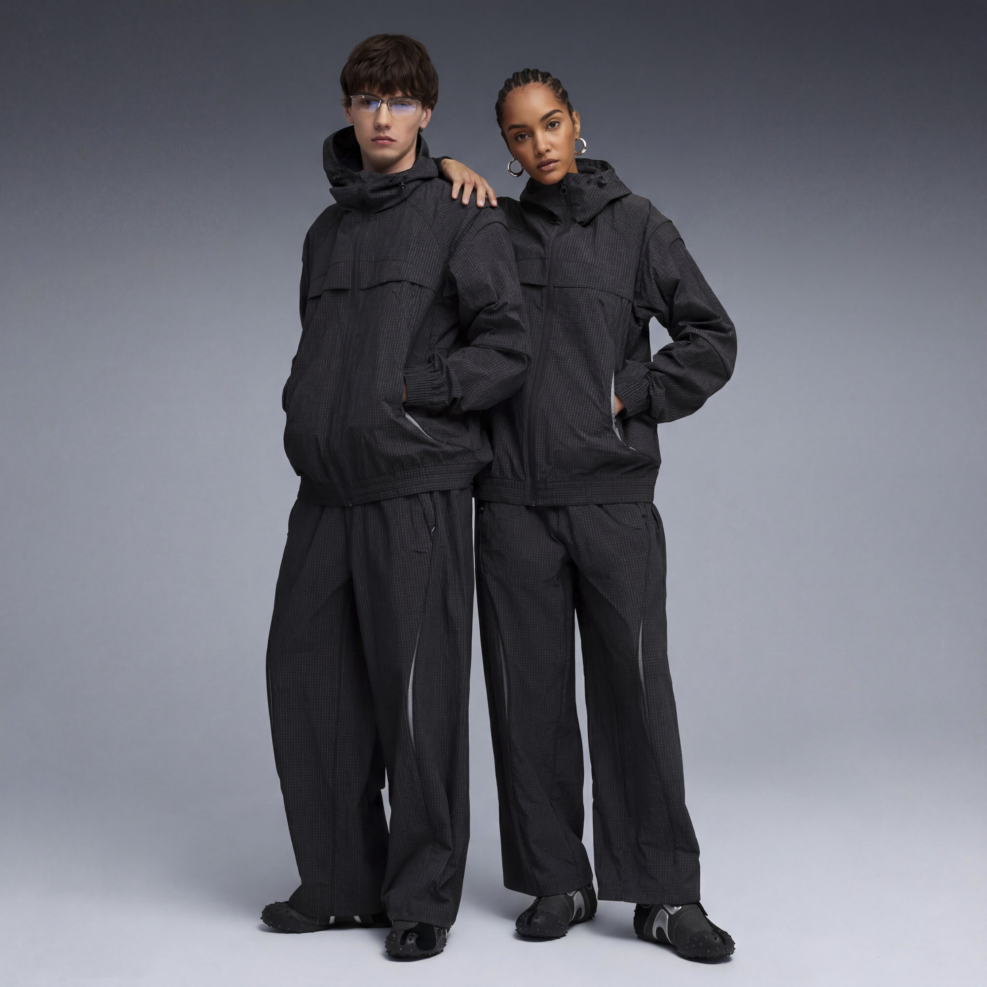 PUMA CLRT relaxte uniseks broek, Grijs, Maat M