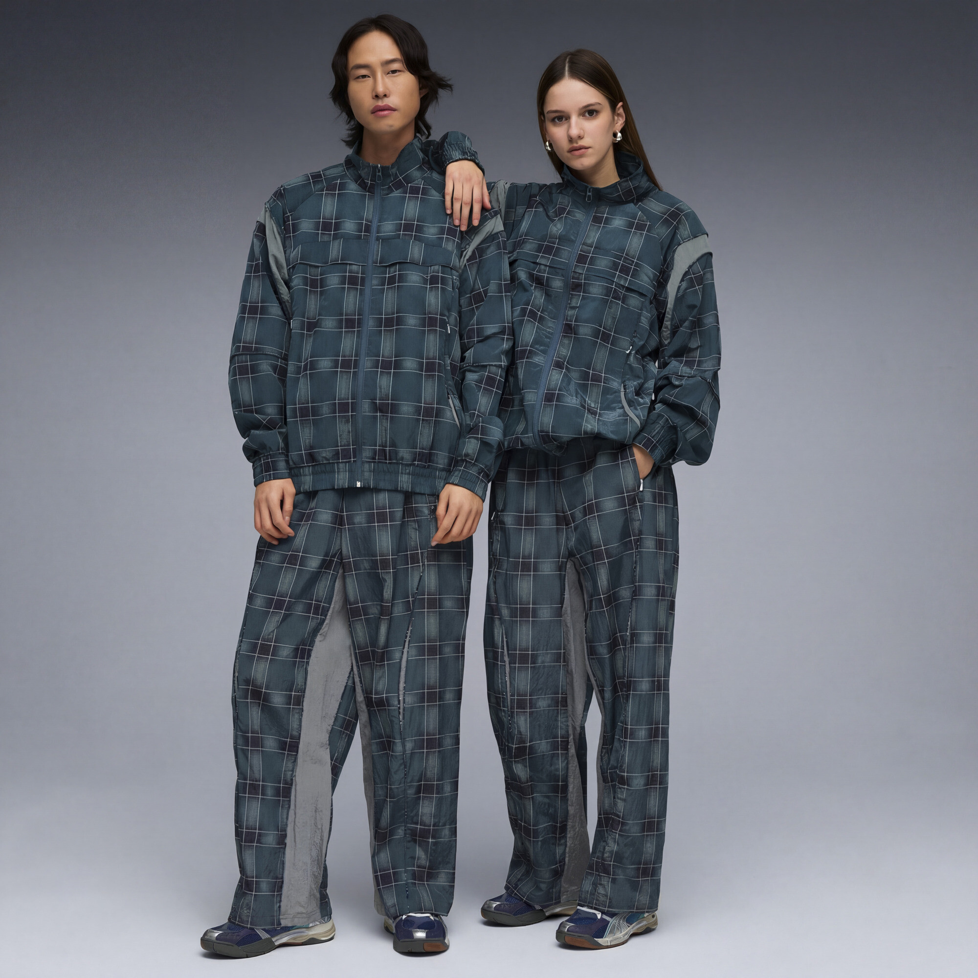 PUMA CLRT bedrukt uniseks jack, Grijs, Maat M thumbnail 6