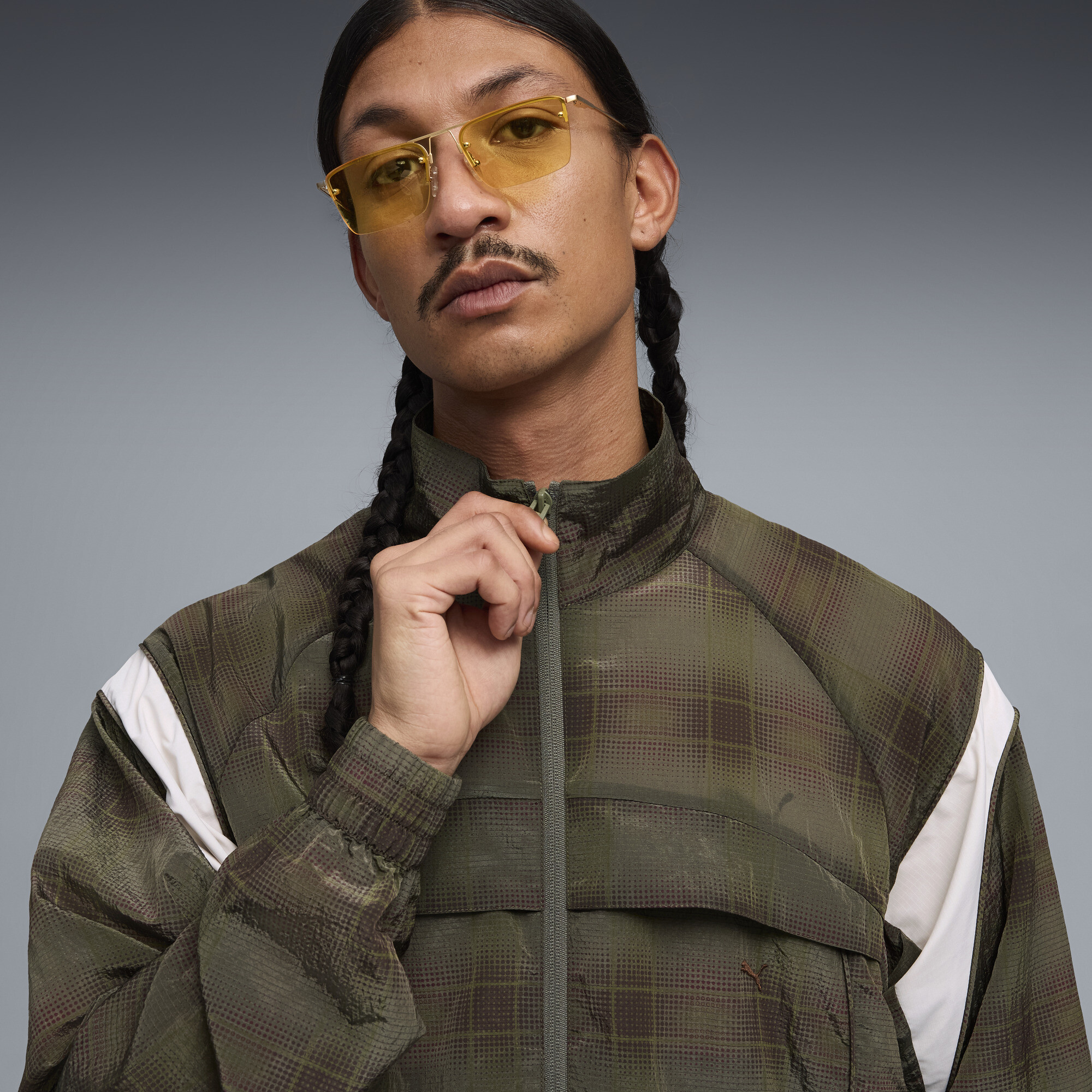 PUMA CLRT bedrukt uniseks jack, Groen, Maat L thumbnail 7