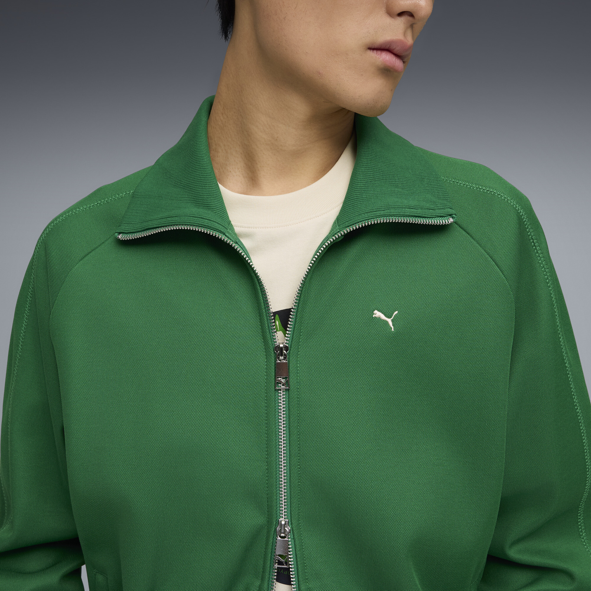 PUMA T7 trainingsjack voor Heren, Groen, Maat XL thumbnail 7