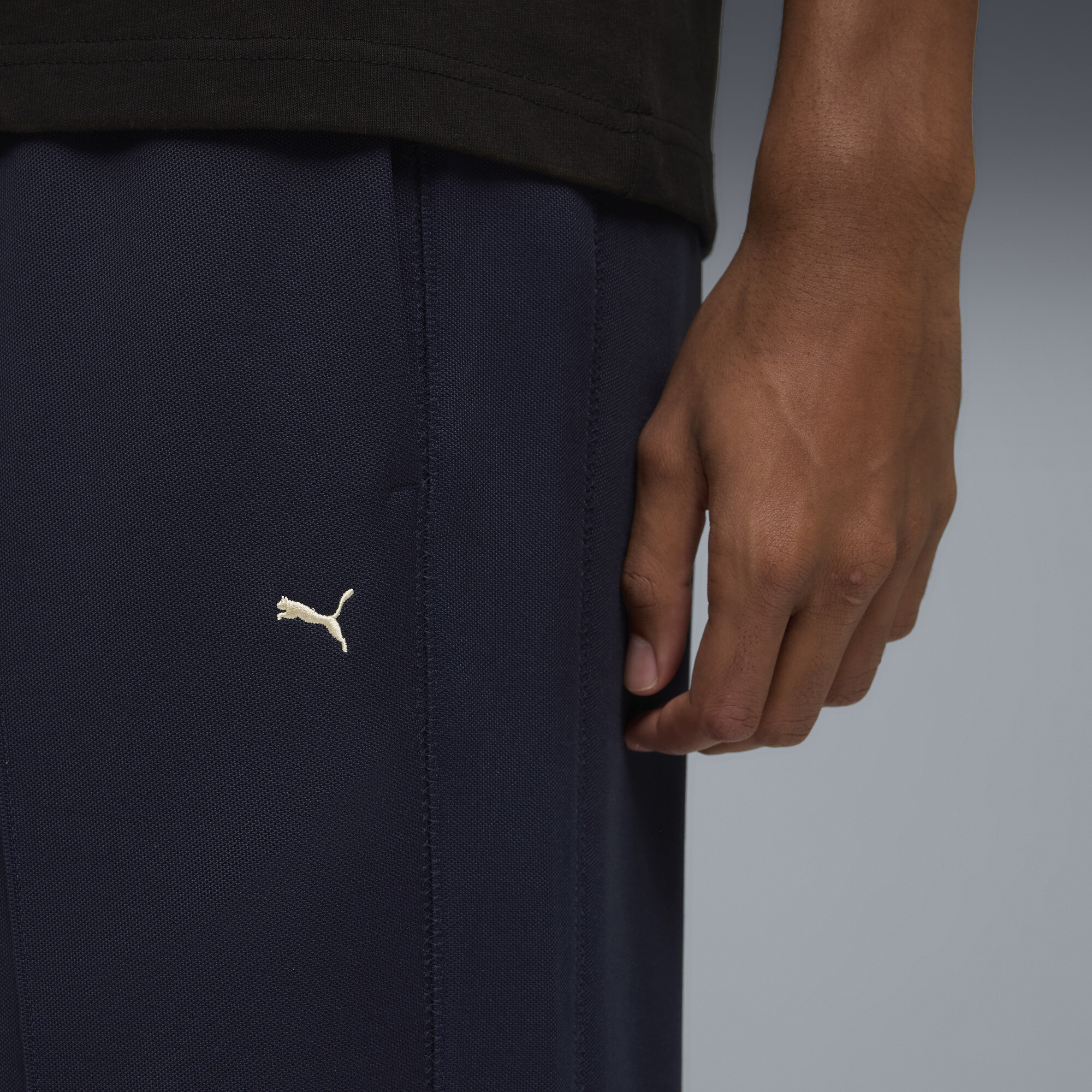 PUMA T7 trainingsbroek voor Heren, Blauw, Maat S thumbnail 7