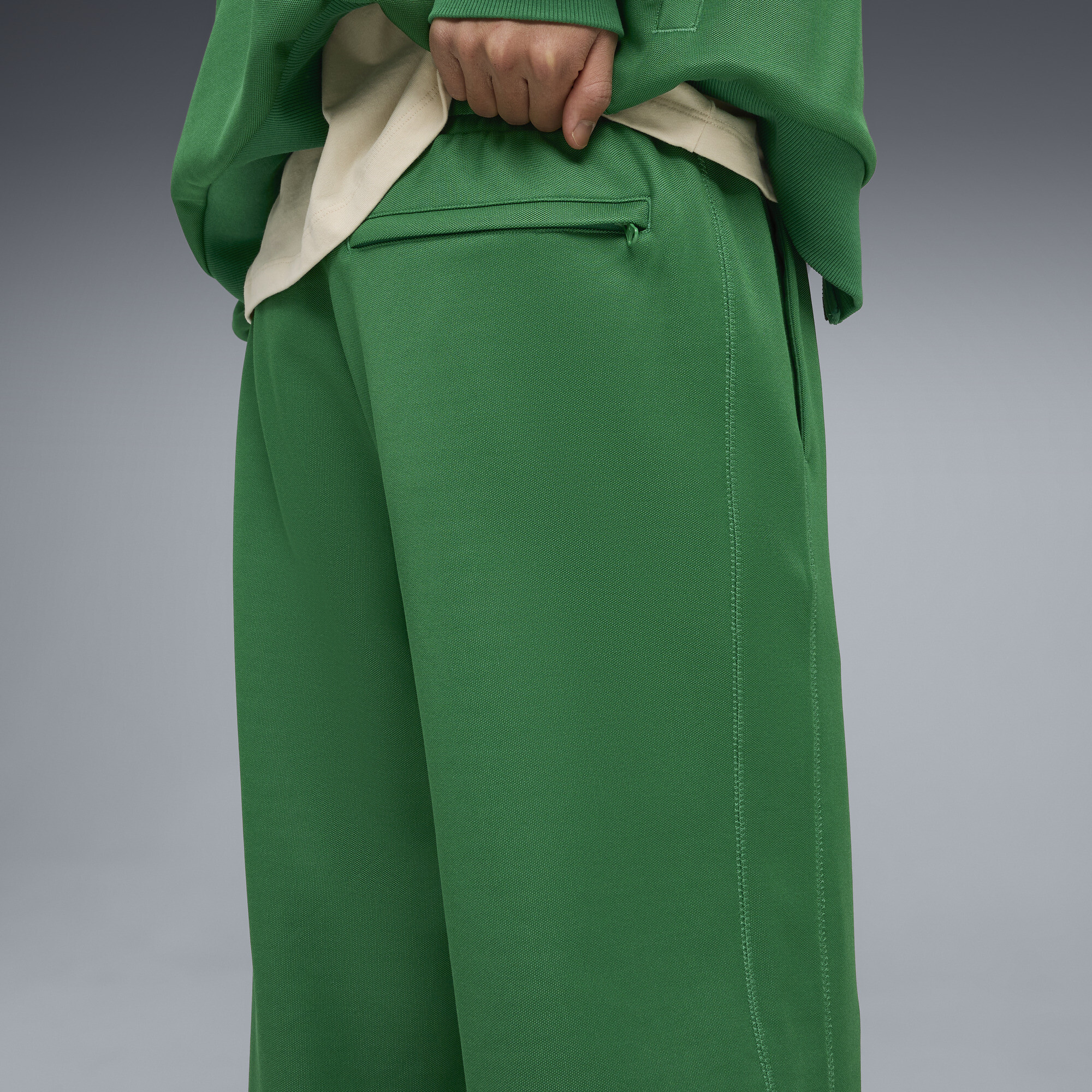 PUMA T7 trainingsbroek voor Heren, Groen, Maat XS thumbnail 7