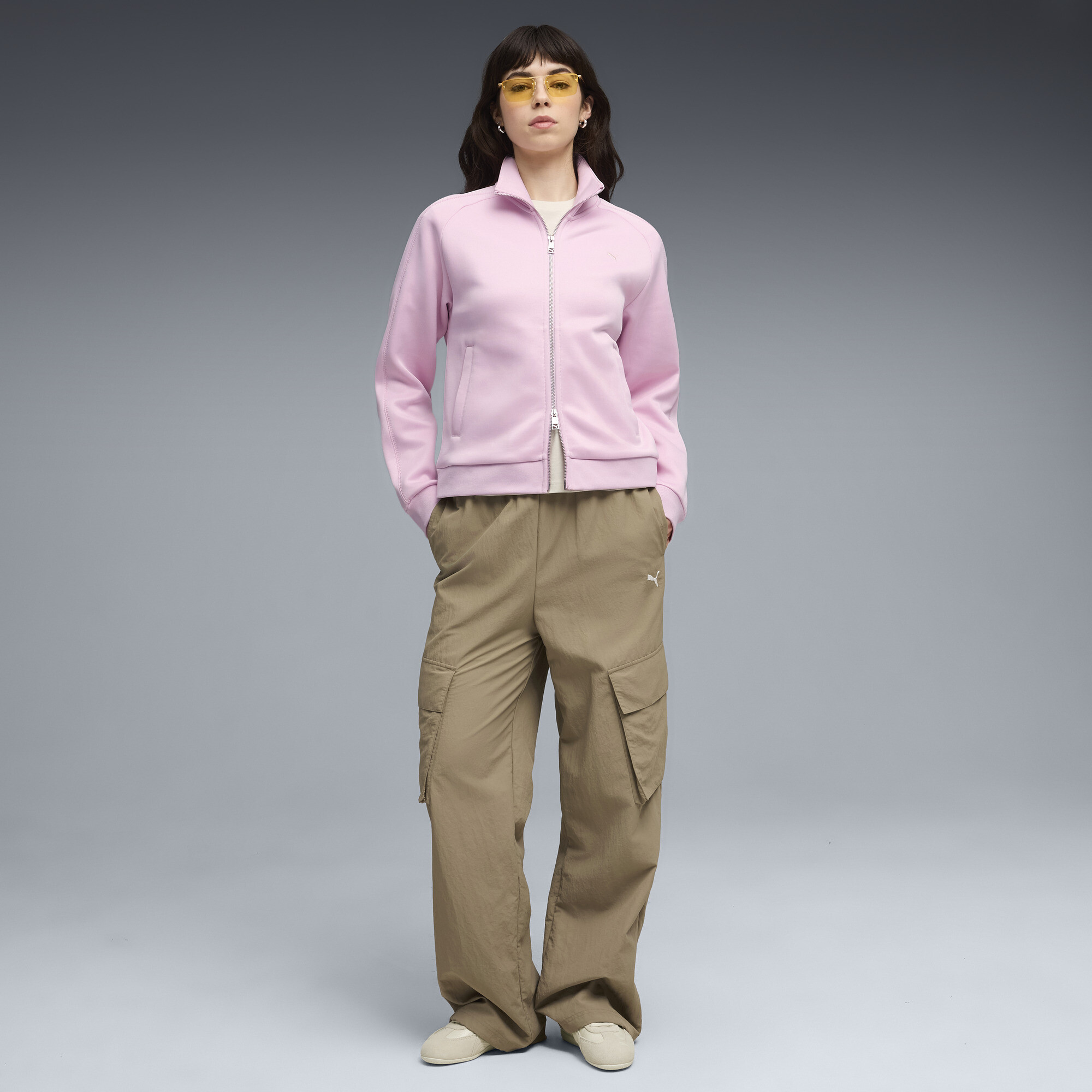 PUMA T7 trainingsjack voor Dames, Roze, Maat XS thumbnail 6