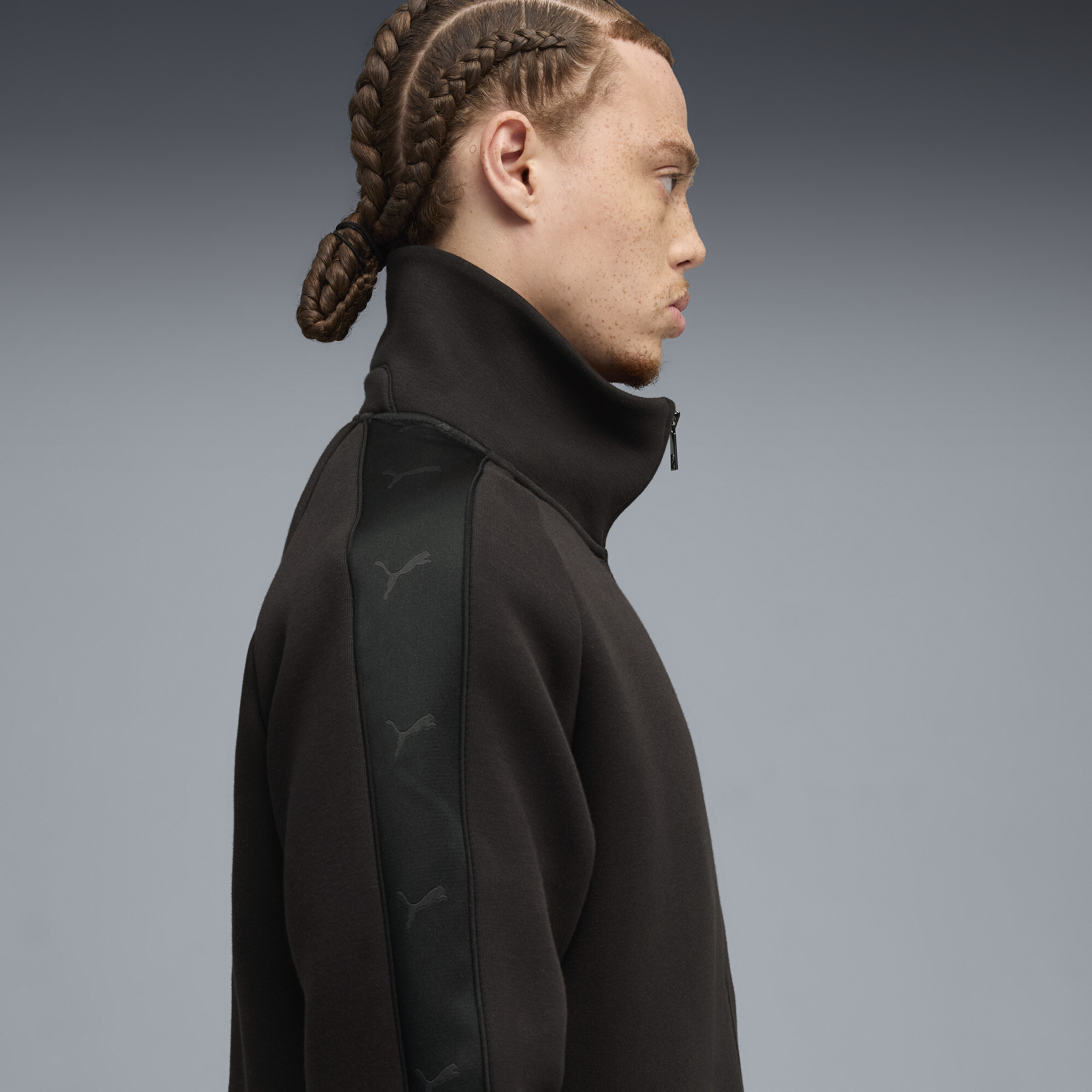 PUMA T7 trainingsjack voor Heren, Zwart, Maat L thumbnail 4